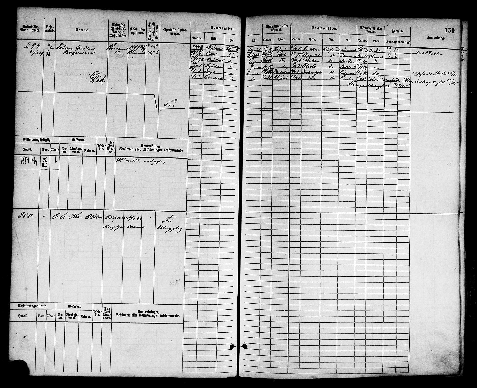 Kristiansand mønstringskrets, SAK/2031-0015/F/Fb/L0003: Hovedrulle nr 1-762, I-10, 1860-1911, p. 161