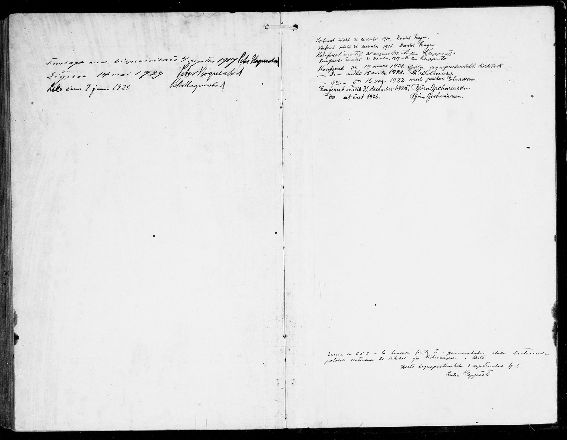 Herdla Sokneprestembete, SAB/A-75701/H/Hab: Parish register (copy) no. C 2, 1913-1926