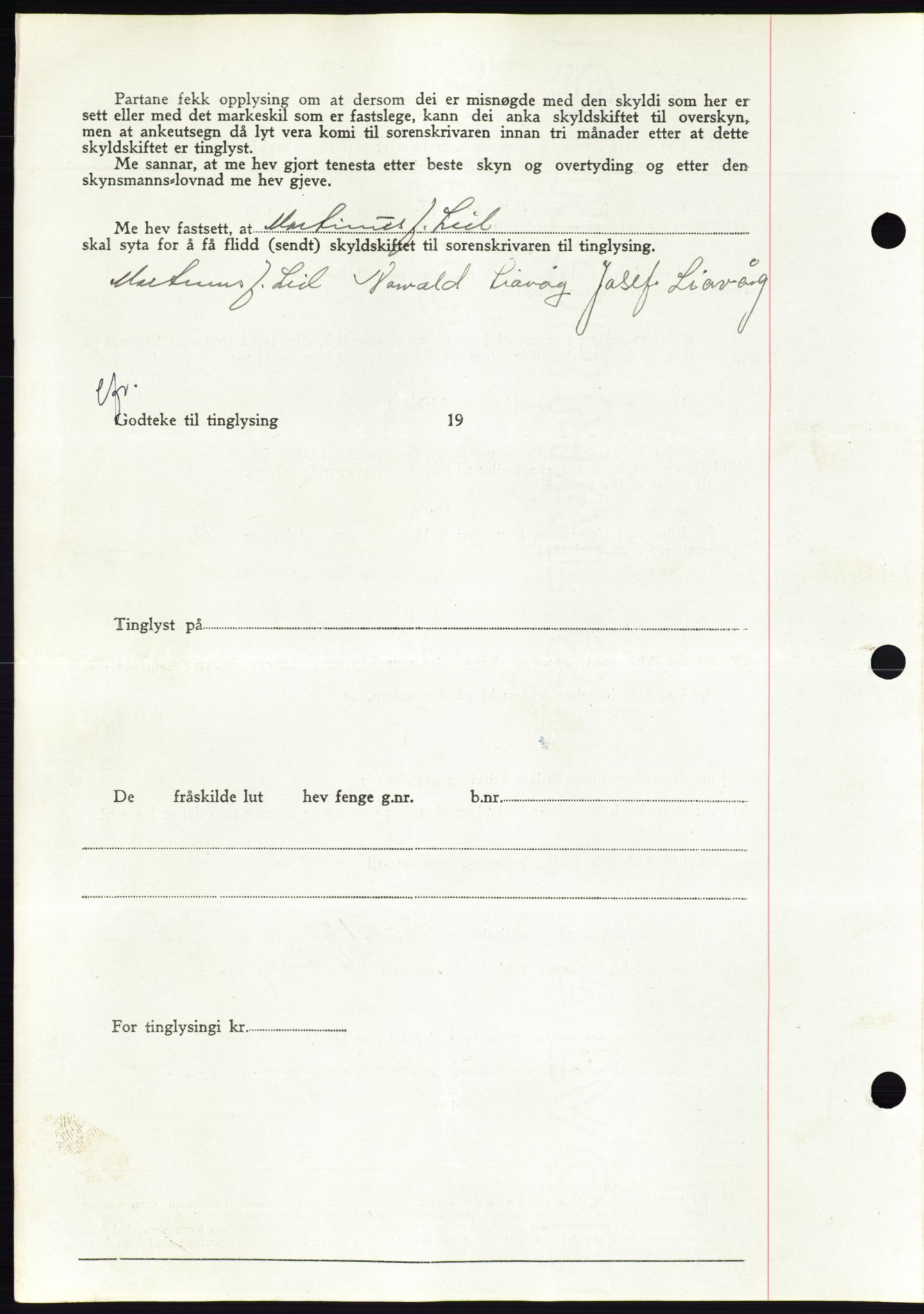 Søre Sunnmøre sorenskriveri, AV/SAT-A-4122/1/2/2C/L0078: Mortgage book no. 4A, 1946-1946, Diary no: : 567/1946