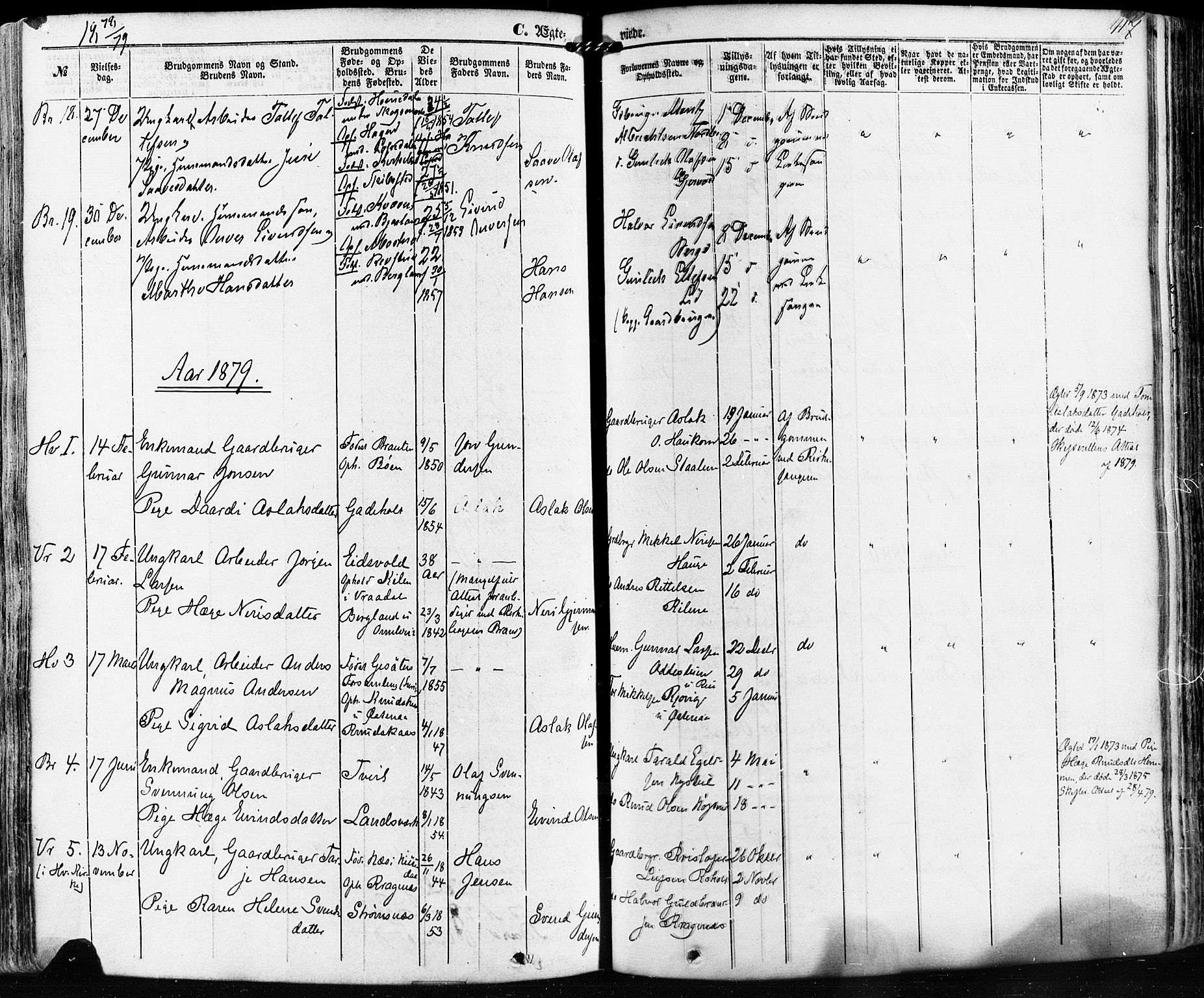 Kviteseid kirkebøker, SAKO/A-276/F/Fa/L0007: Parish register (official) no. I 7, 1859-1881, p. 417