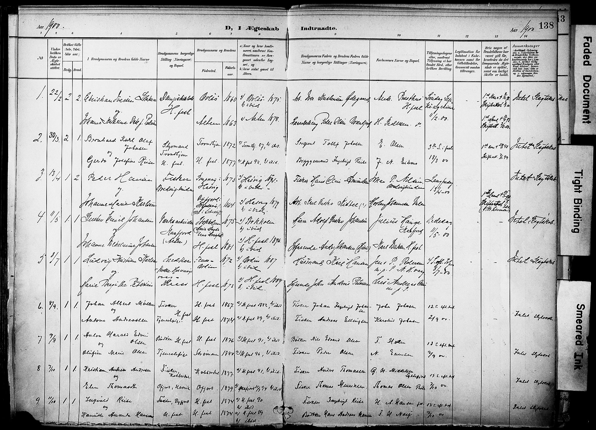 Hammerfest sokneprestkontor, SATØ/S-1347/H/Ha/L0010.kirke: Parish register (official) no. 10, 1898-1905, p. 138