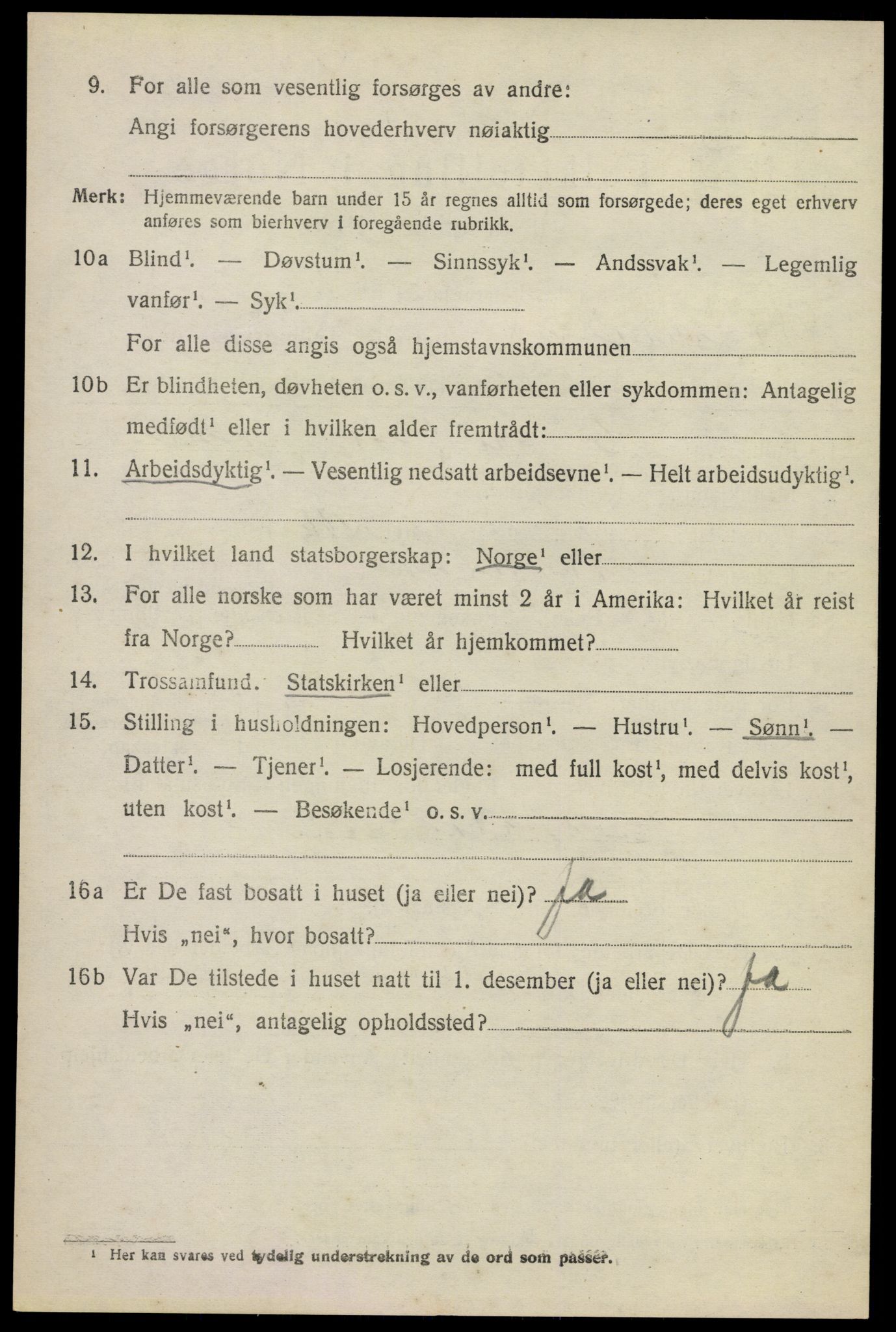 SAKO, 1920 census for Krødsherad, 1920, p. 2378