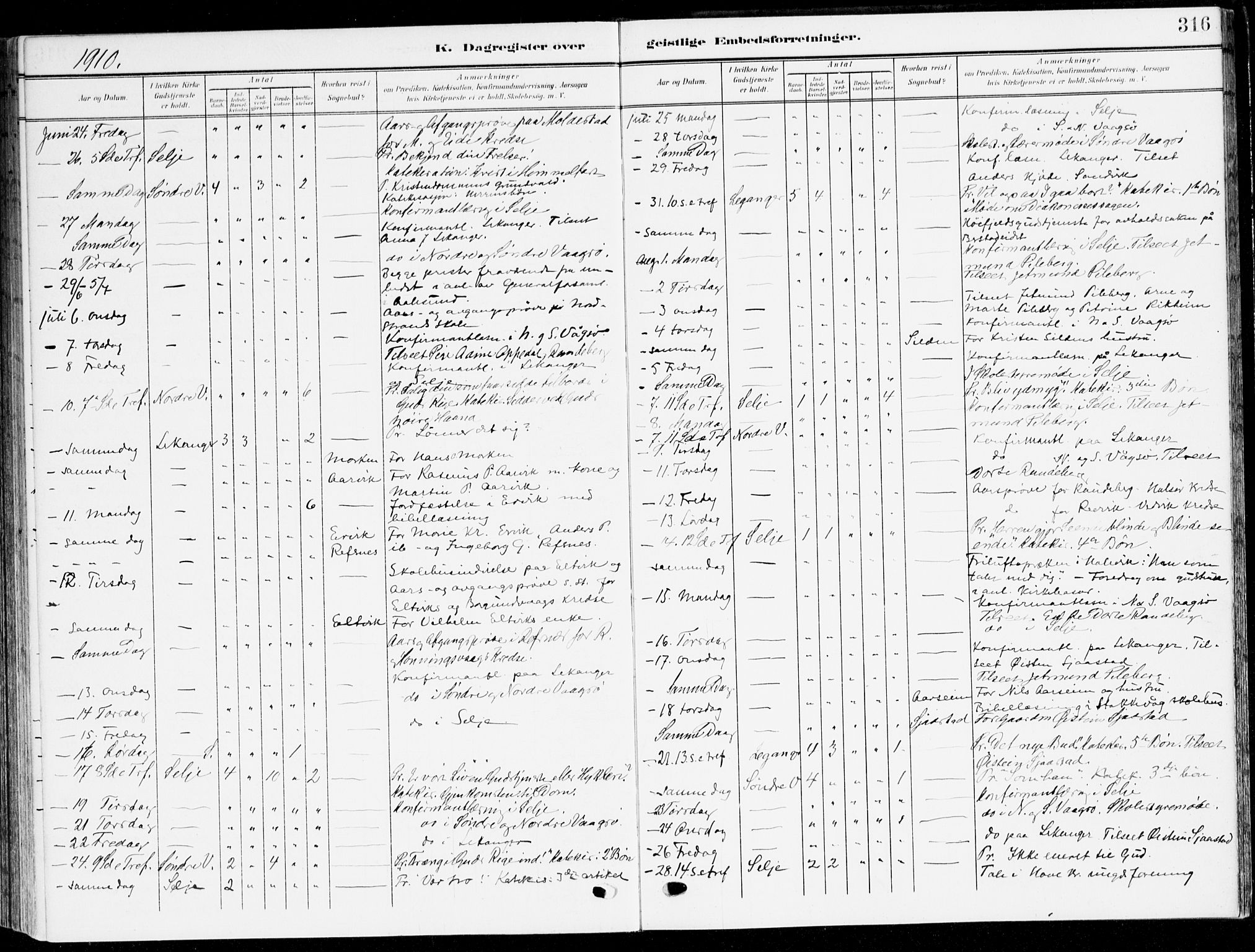 Selje sokneprestembete, AV/SAB-A-99938/H/Ha/Haa/Haab: Parish register (official) no. B 3, 1908-1923, p. 316