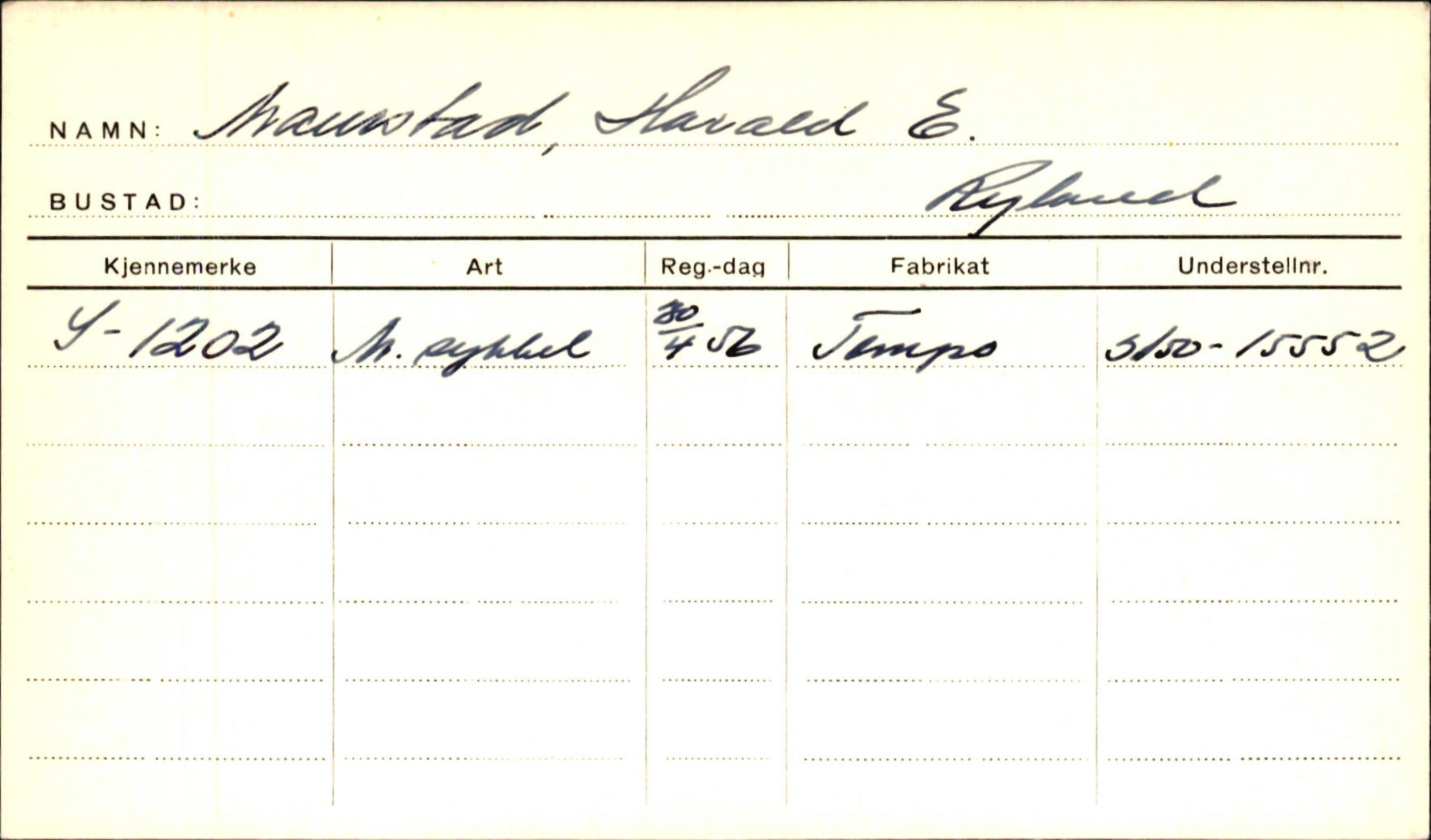 Statens vegvesen, Sogn og Fjordane vegkontor, AV/SAB-A-5301/4/F/L0001D: Eigarregister Fjordane til 1.6.1961, 1930-1961, p. 566