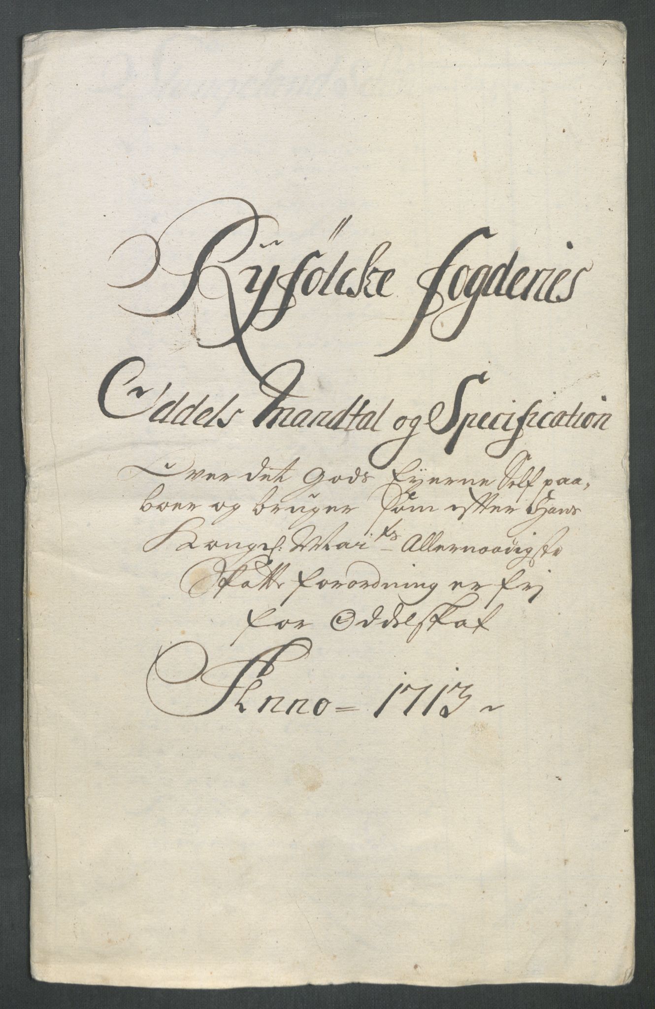 Rentekammeret inntil 1814, Reviderte regnskaper, Fogderegnskap, RA/EA-4092/R47/L2866: Fogderegnskap Ryfylke, 1713, p. 353