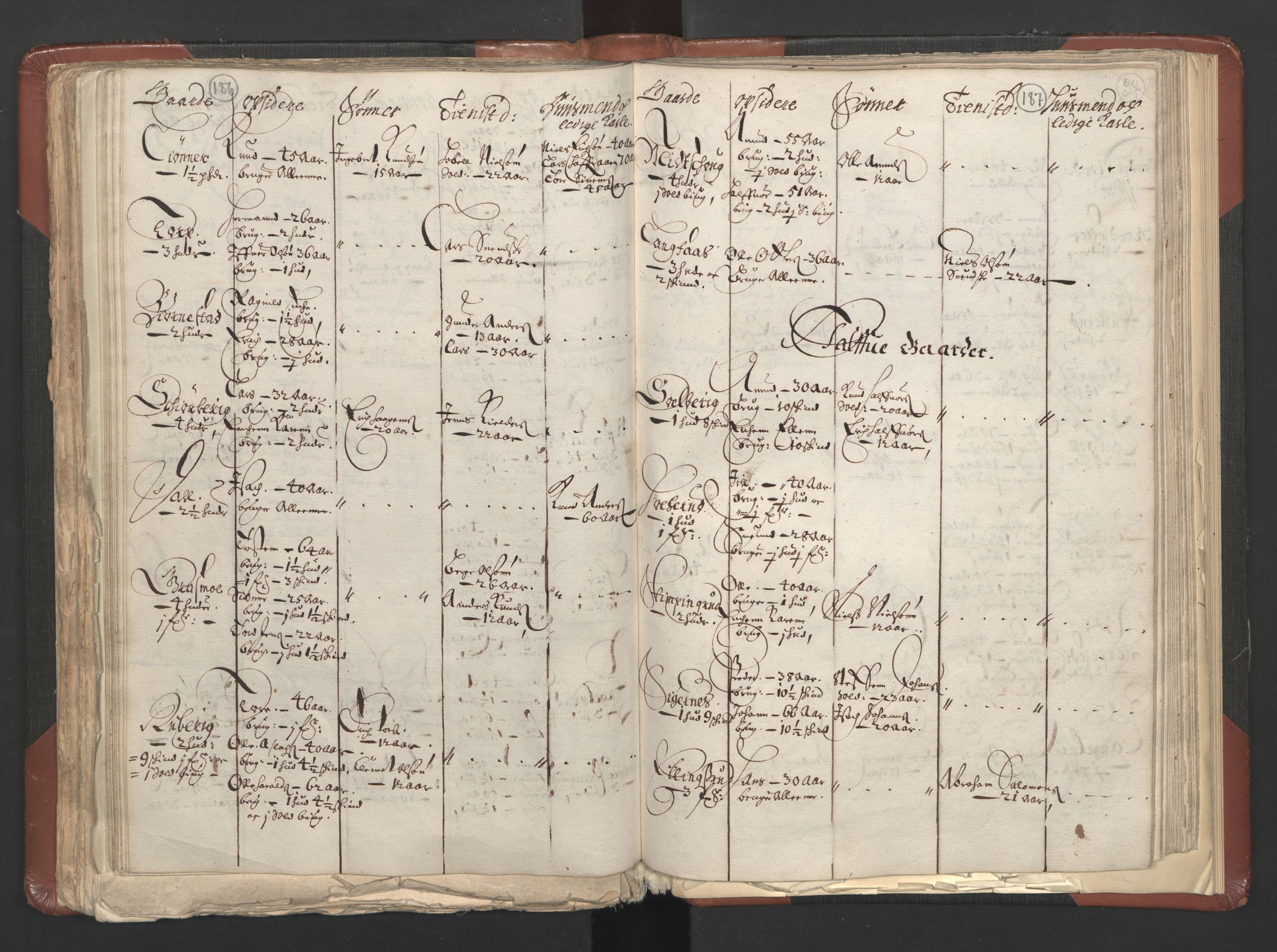 RA, Bailiff's Census 1664-1666, no. 3: Hedmark fogderi and Solør, Østerdal and Odal fogderi, 1664, p. 186-187