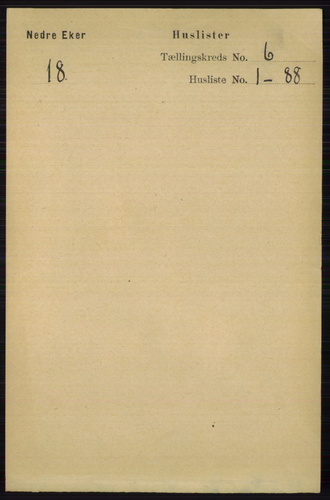 RA, 1891 census for 0625 Nedre Eiker, 1891, p. 2804