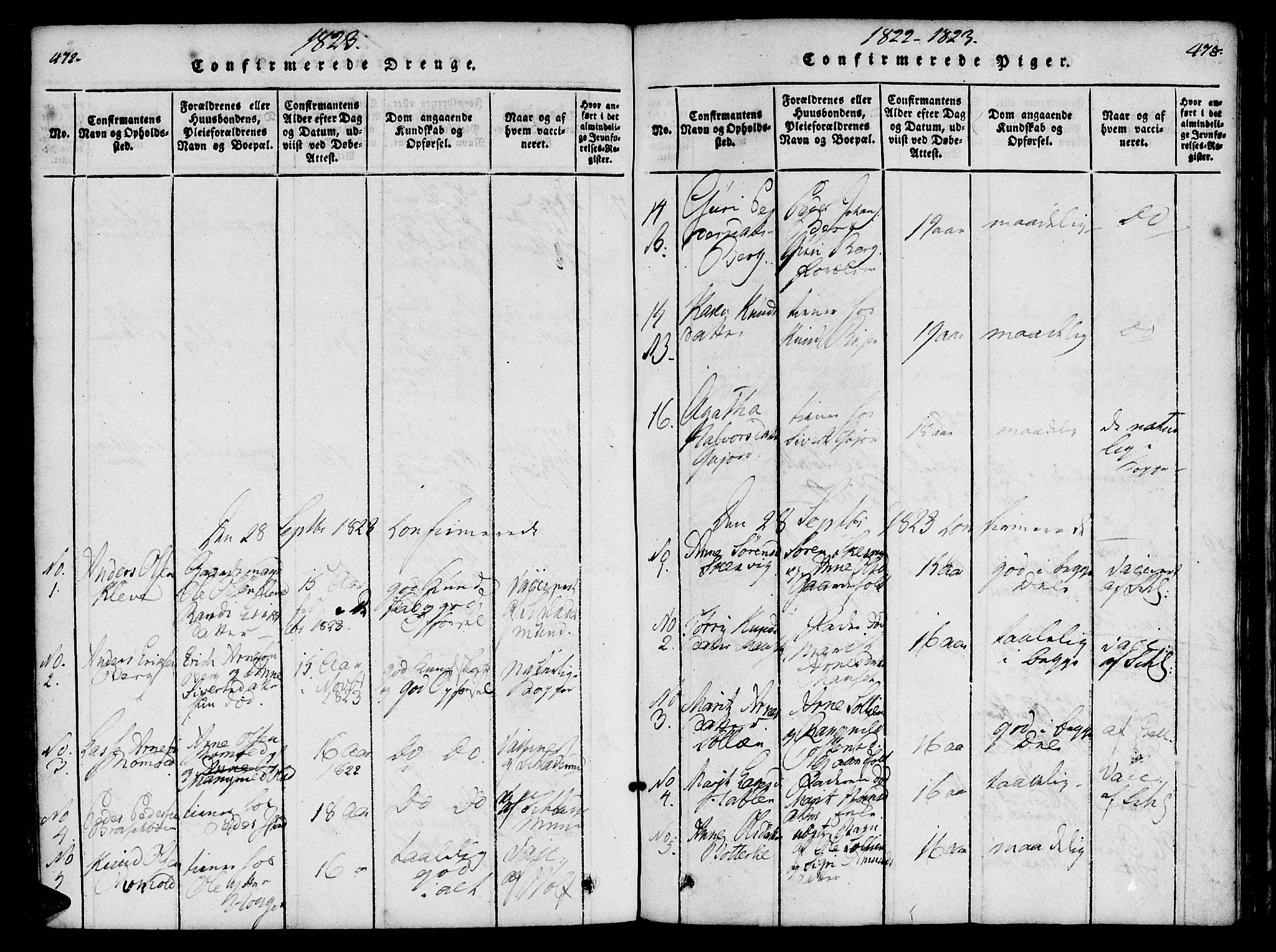 Ministerialprotokoller, klokkerbøker og fødselsregistre - Møre og Romsdal, AV/SAT-A-1454/557/L0679: Parish register (official) no. 557A01, 1818-1843, p. 472-473