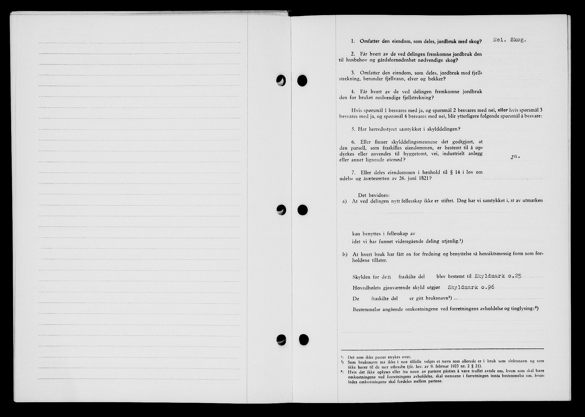 Flekkefjord sorenskriveri, SAK/1221-0001/G/Gb/Gba/L0059: Mortgage book no. A-7, 1944-1945, Diary no: : 223/1944