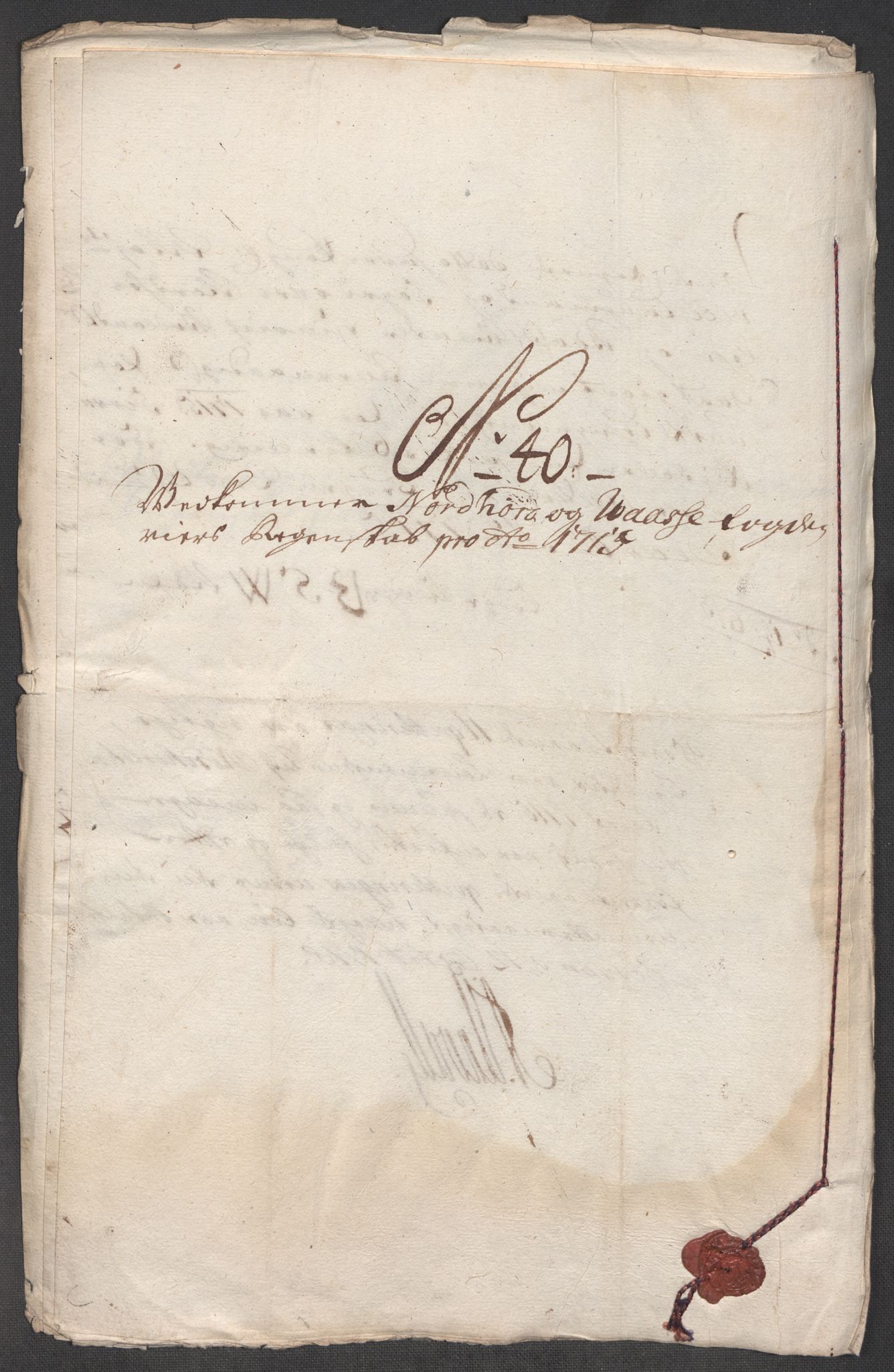 Rentekammeret inntil 1814, Reviderte regnskaper, Fogderegnskap, AV/RA-EA-4092/R51/L3198: Fogderegnskap Nordhordland og Voss, 1715, p. 186