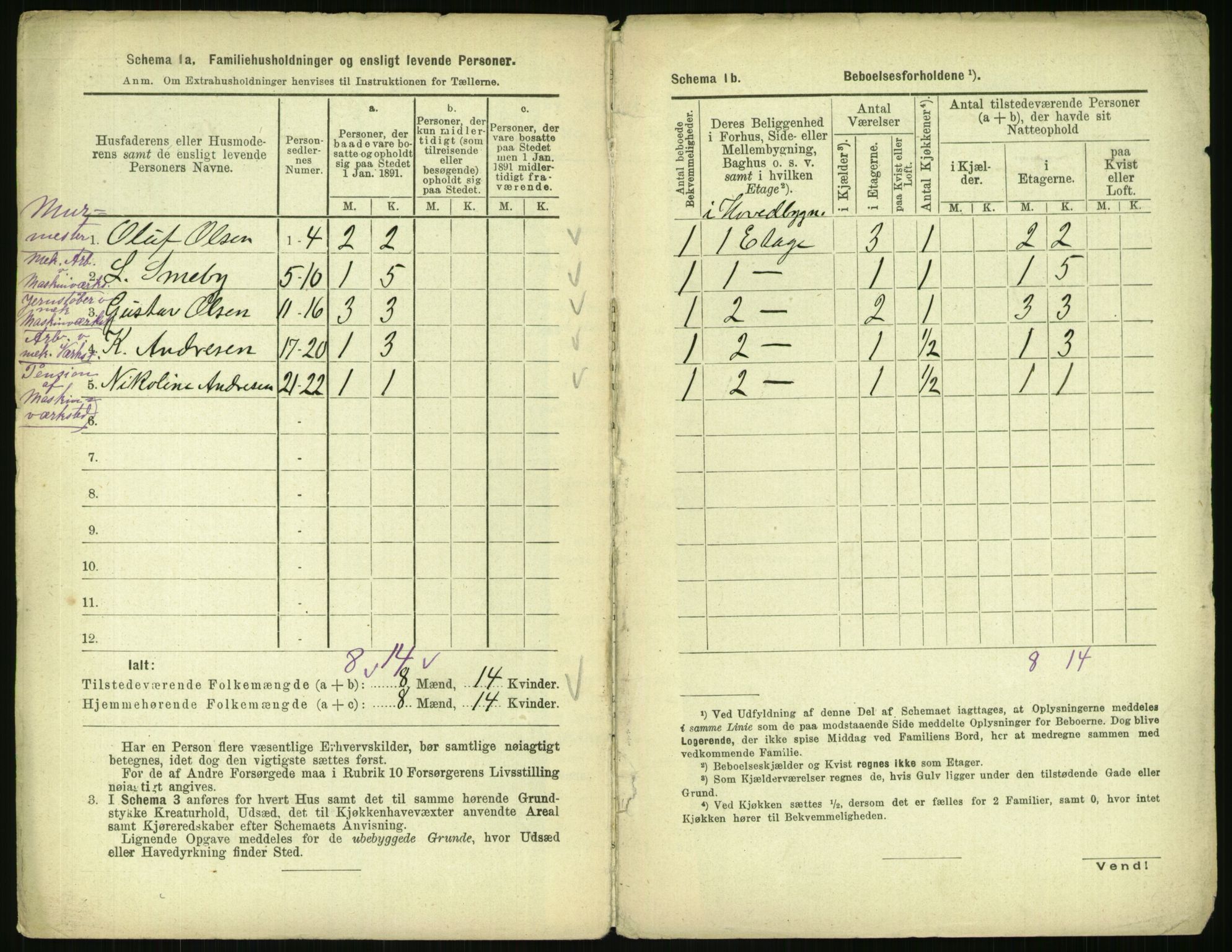 RA, 1891 census for 0301 Kristiania, 1891, p. 72412