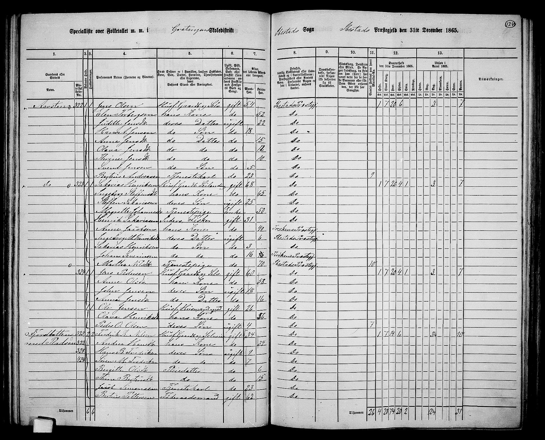 RA, 1865 census for Ibestad, 1865, p. 117