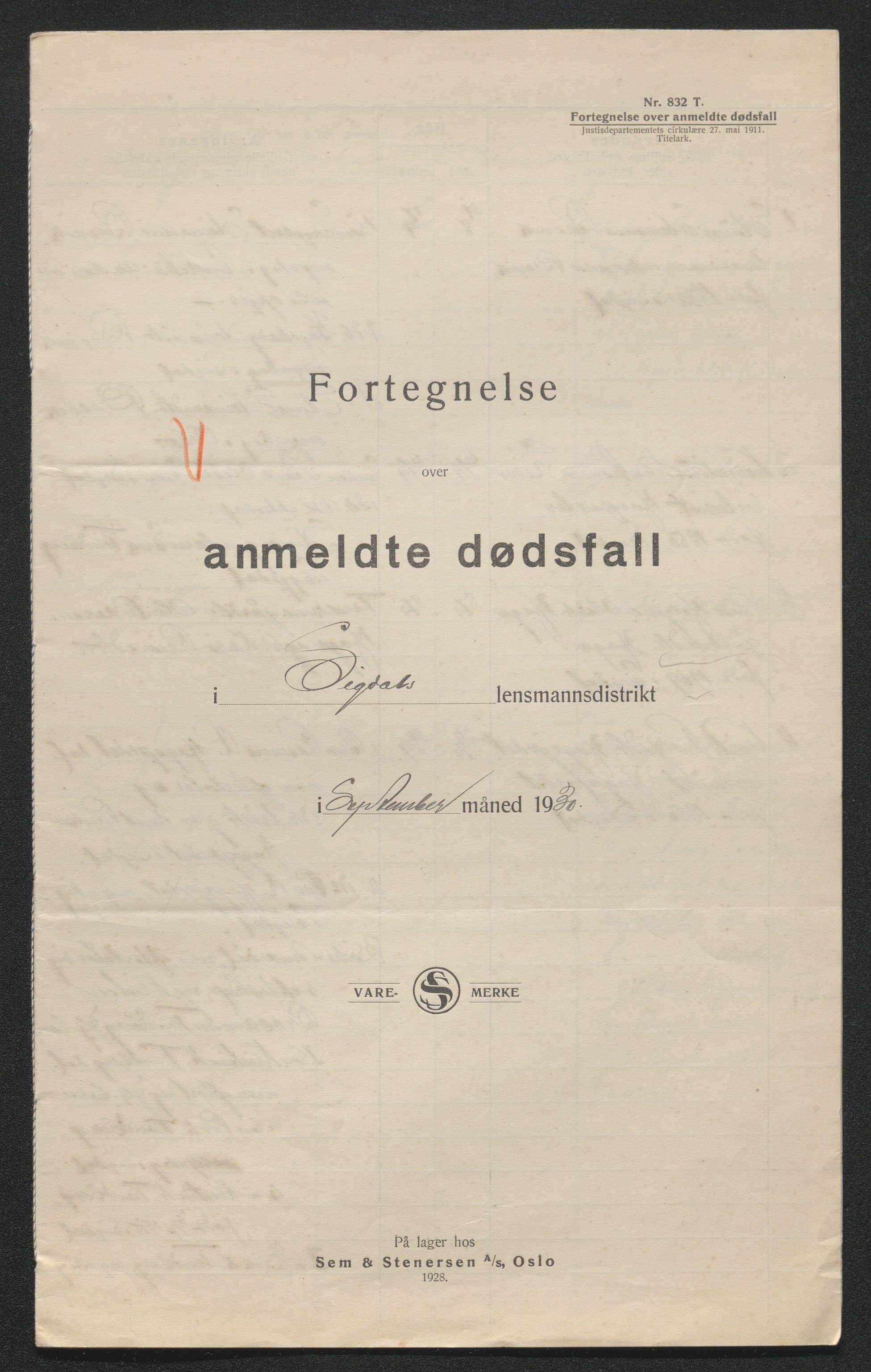 Eiker, Modum og Sigdal sorenskriveri, AV/SAKO-A-123/H/Ha/Hab/L0046: Dødsfallsmeldinger, 1930-1931, p. 396