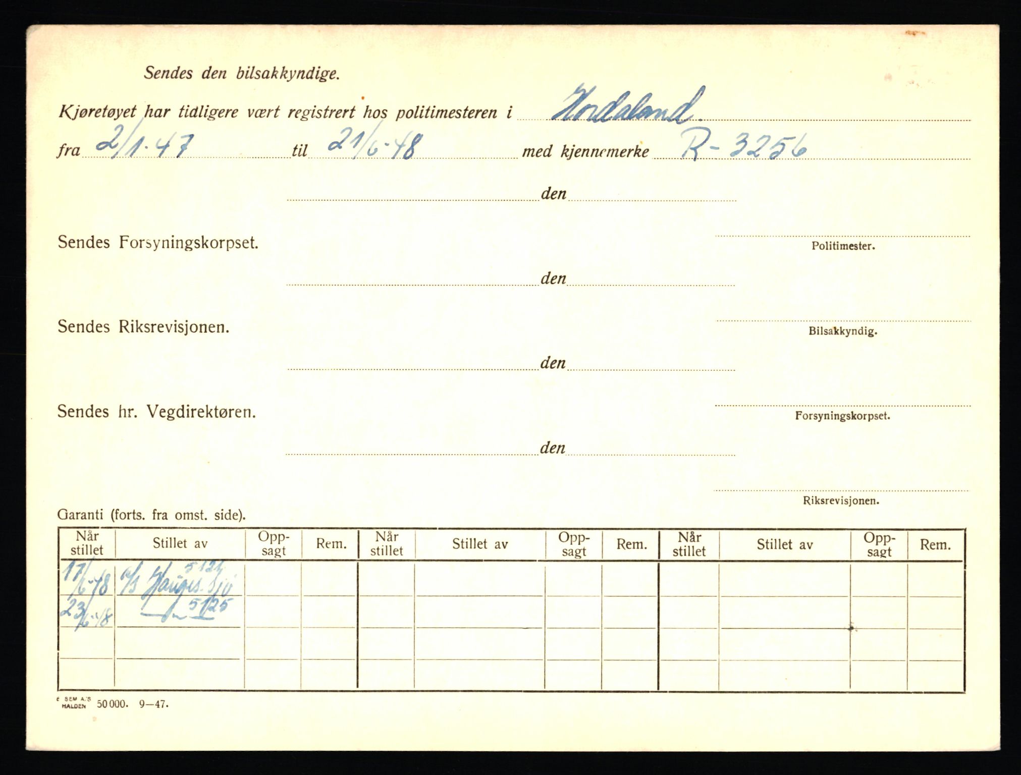 Stavanger trafikkstasjon, SAST/A-101942/0/F/L0026: L-14000 - L-14599, 1930-1971, p. 234