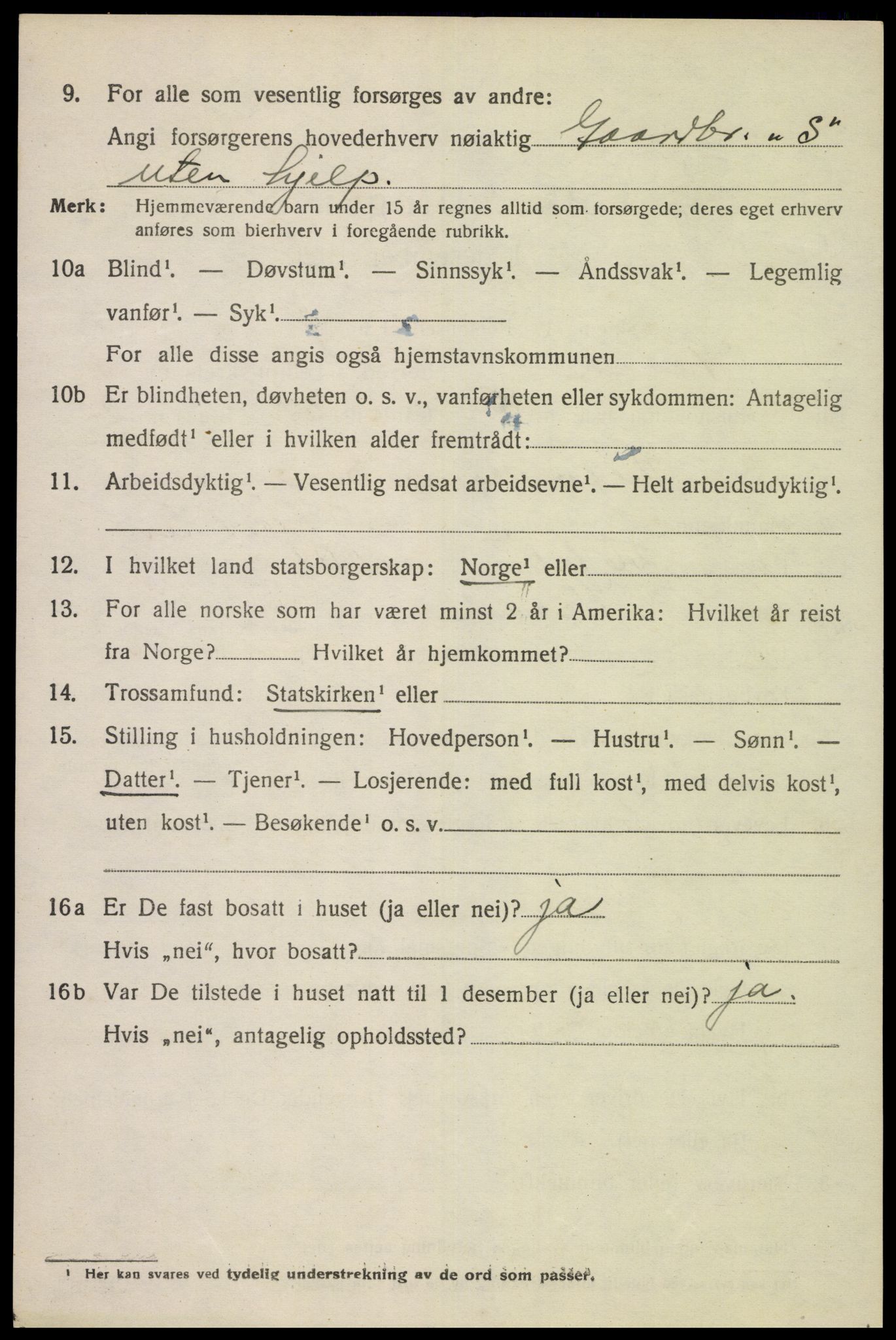 SAK, 1920 census for Herad, 1920, p. 1775