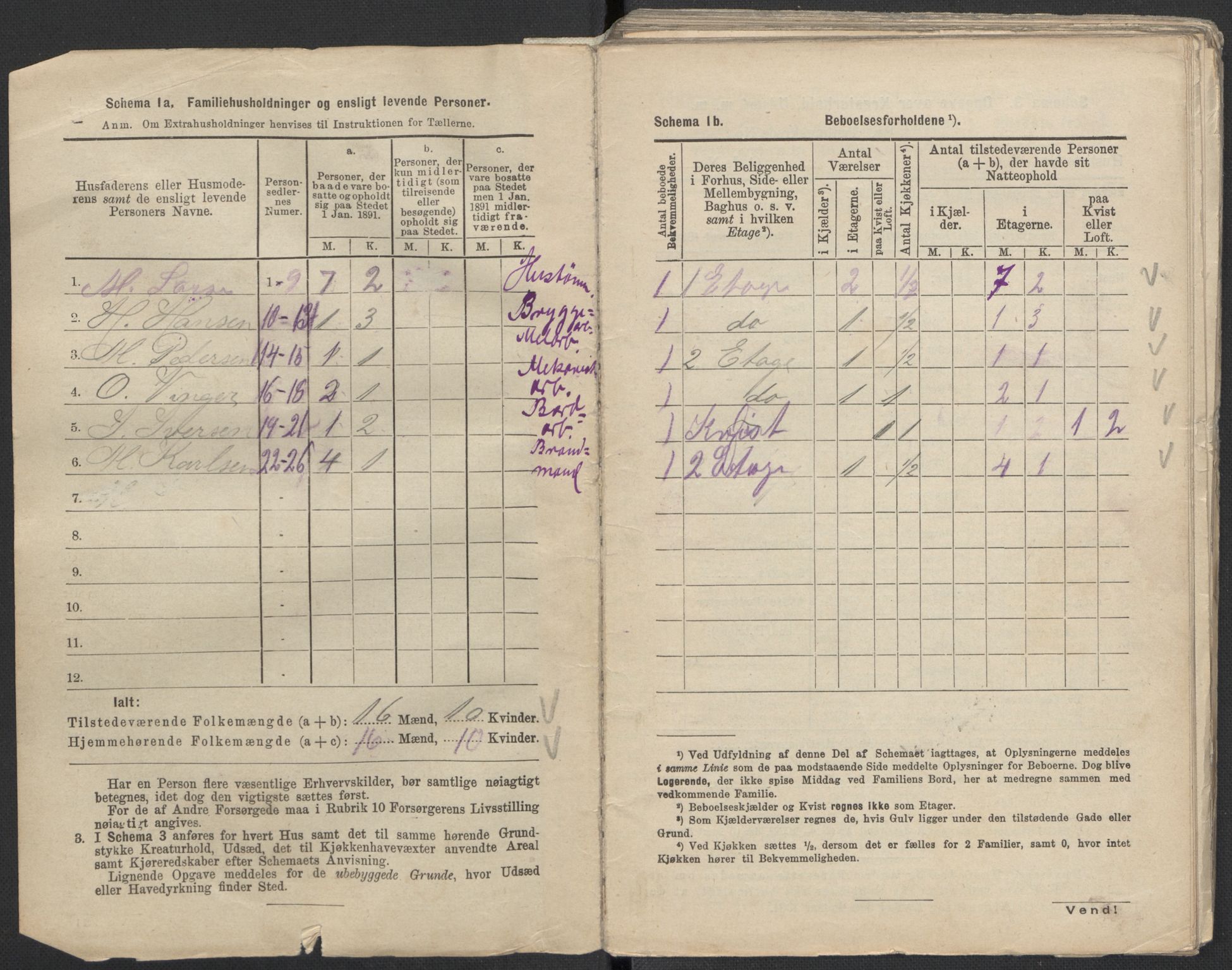 RA, 1891 Census for 1301 Bergen, 1891, p. 8453