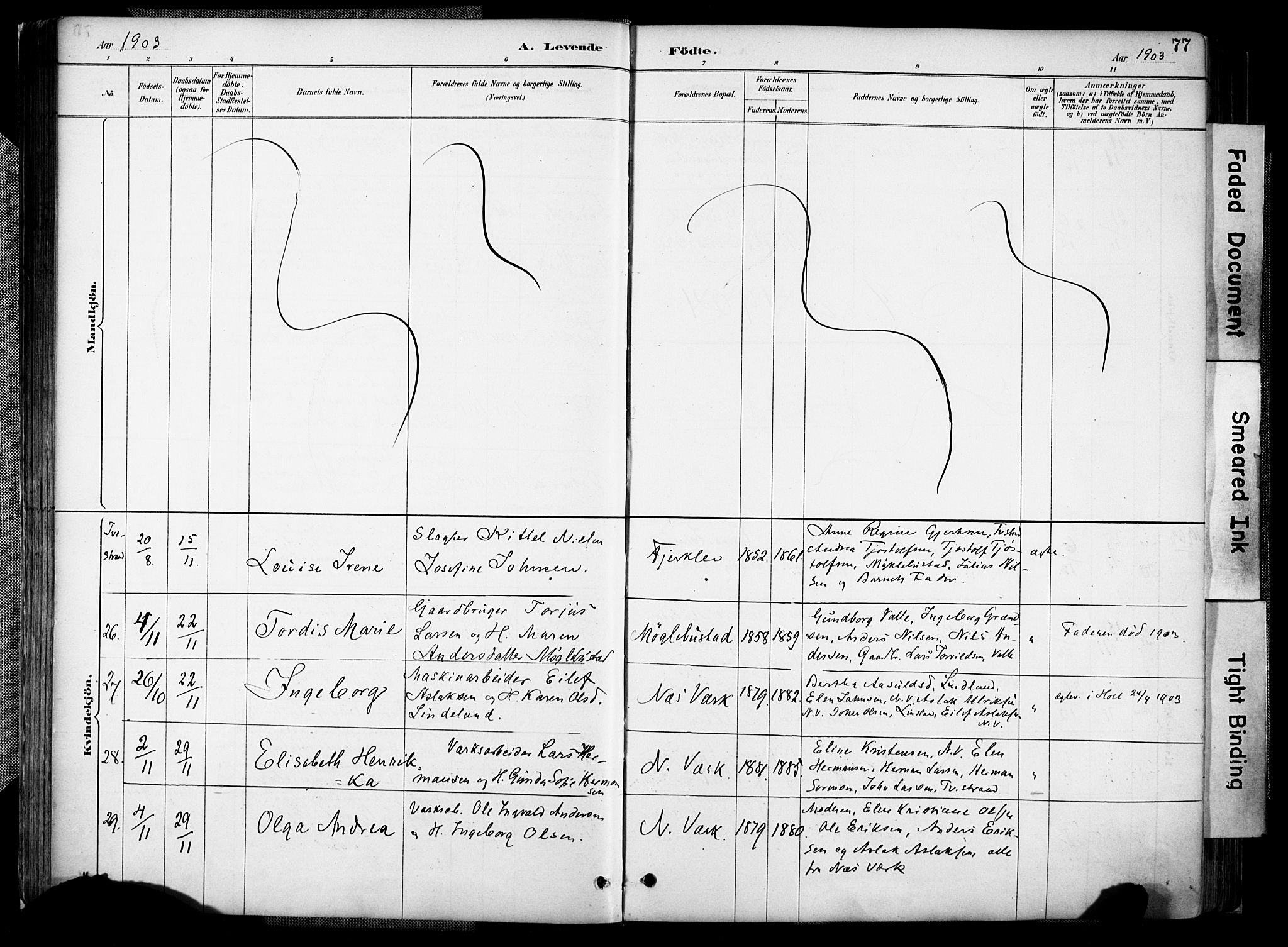 Holt sokneprestkontor, AV/SAK-1111-0021/F/Fa/L0012: Parish register (official) no. A 12, 1885-1907, p. 77