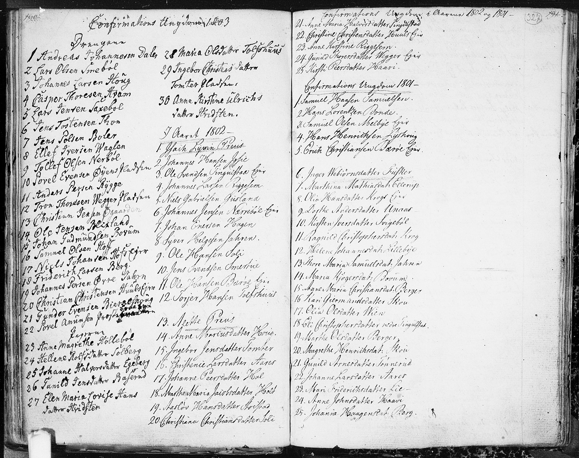 Hobøl prestekontor Kirkebøker, AV/SAO-A-2002/F/Fa/L0001: Parish register (official) no. I 1, 1733-1814, p. 327