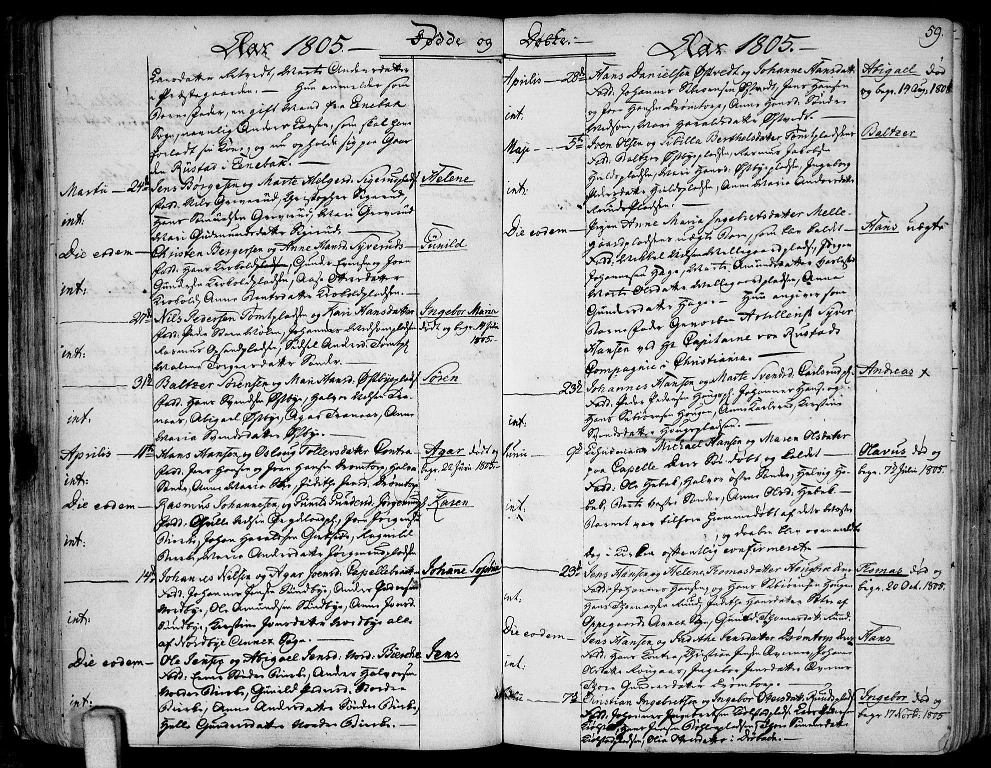 Kråkstad prestekontor Kirkebøker, AV/SAO-A-10125a/F/Fa/L0002: Parish register (official) no. I 2, 1786-1814, p. 59