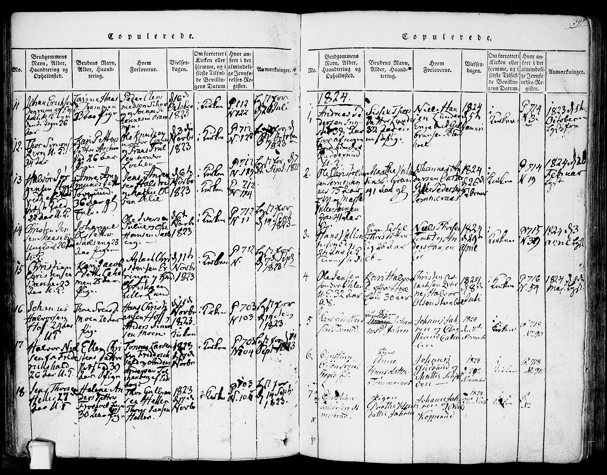 Askim prestekontor Kirkebøker, AV/SAO-A-10900/F/Fa/L0004: Parish register (official) no. 4, 1817-1846, p. 396-397