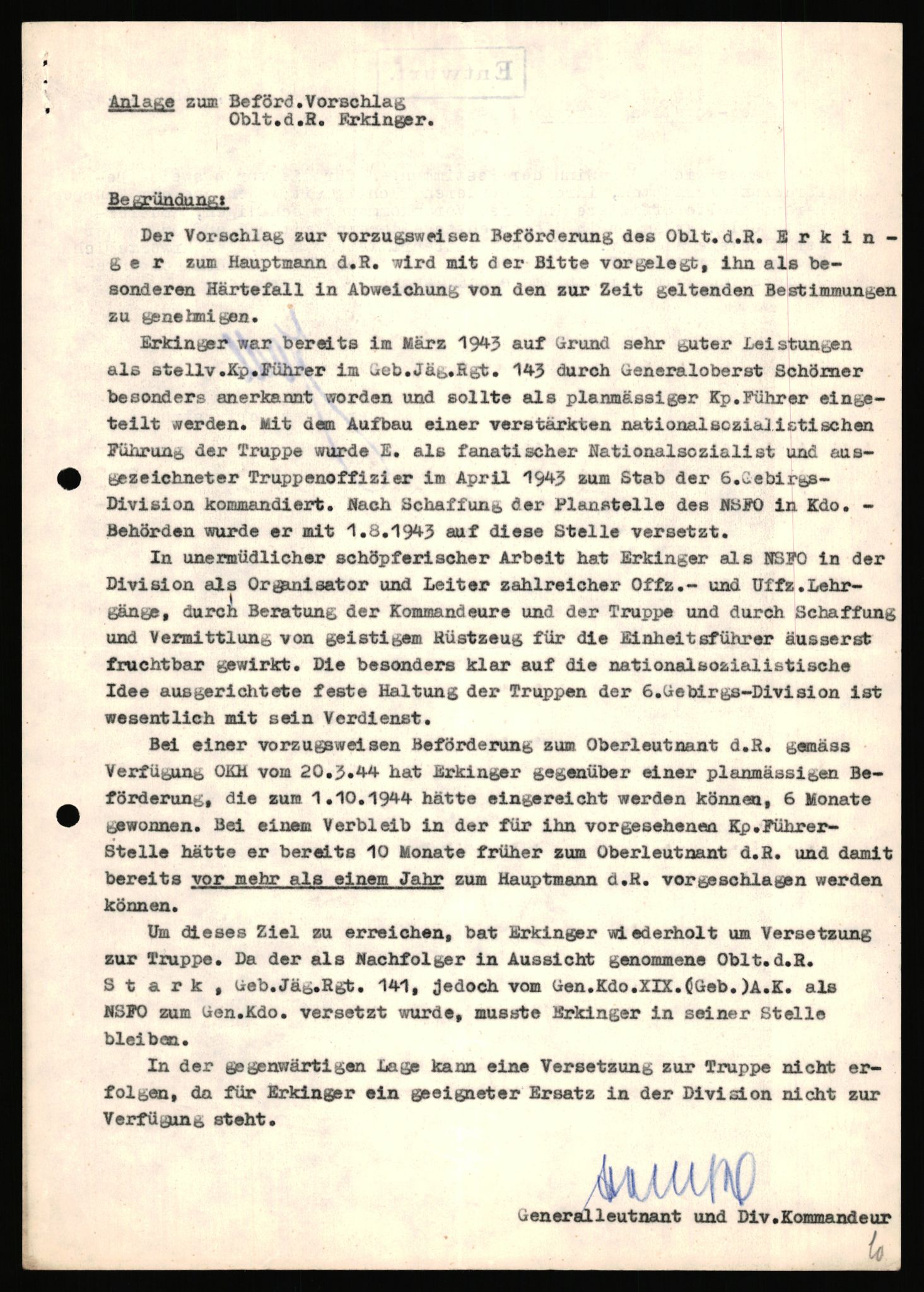 Forsvarets Overkommando. 2 kontor. Arkiv 11.4. Spredte tyske arkivsaker, AV/RA-RAFA-7031/D/Dar/Dara/L0018: Personalbøker, 1940-1945, p. 396