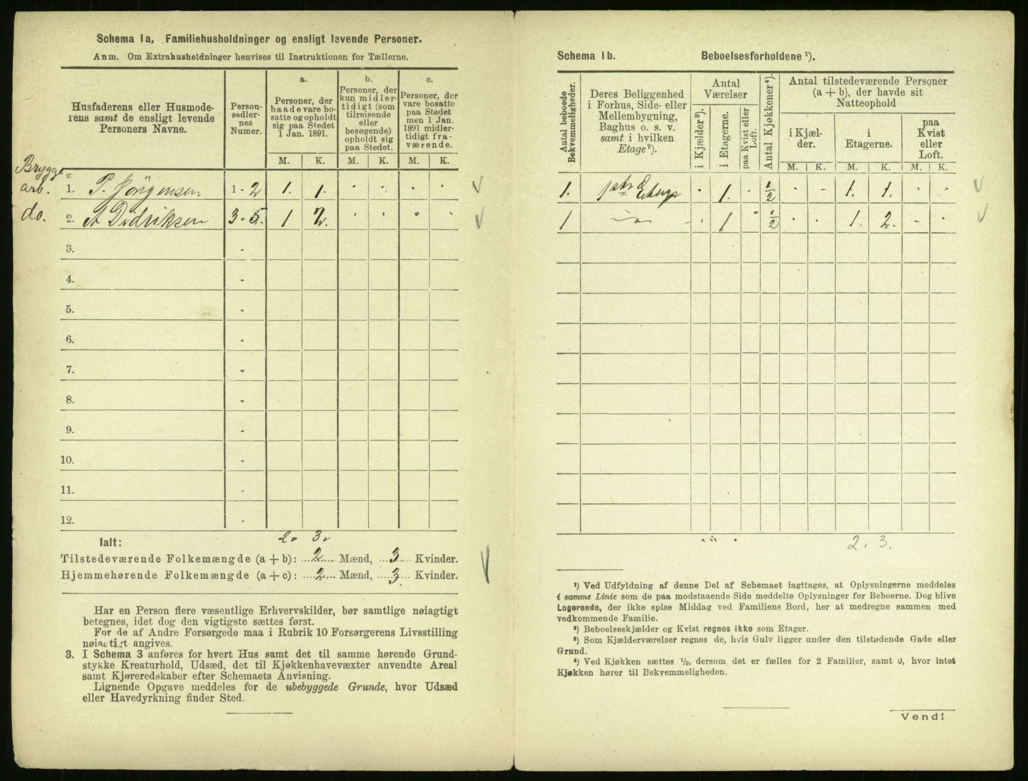 RA, 1891 census for 0301 Kristiania, 1891, p. 19999