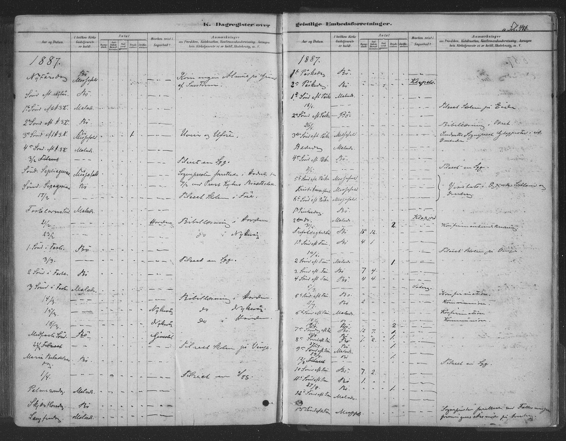 Ministerialprotokoller, klokkerbøker og fødselsregistre - Nordland, AV/SAT-A-1459/891/L1302: Parish register (official) no. 891A07, 1878-1895, p. 486