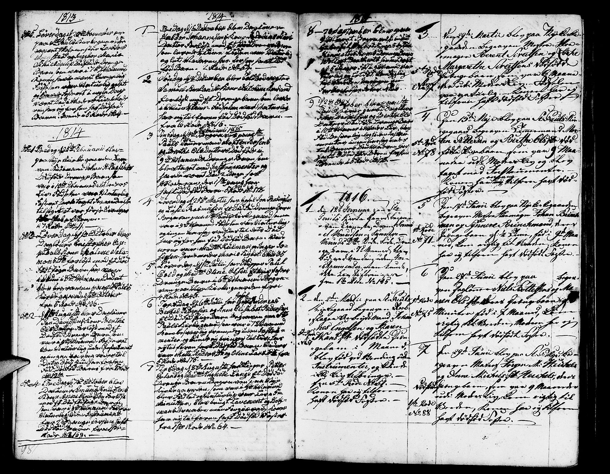Nykirken Sokneprestembete, SAB/A-77101/H/Haa/L0006: Parish register (official) no. A 6, 1808-1820, p. 186