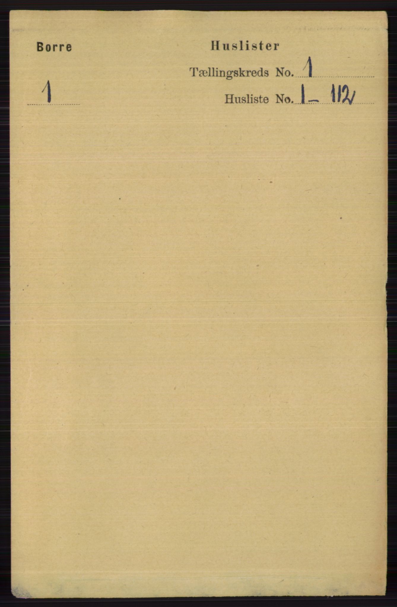 RA, 1891 census for 0717 Borre, 1891, p. 24