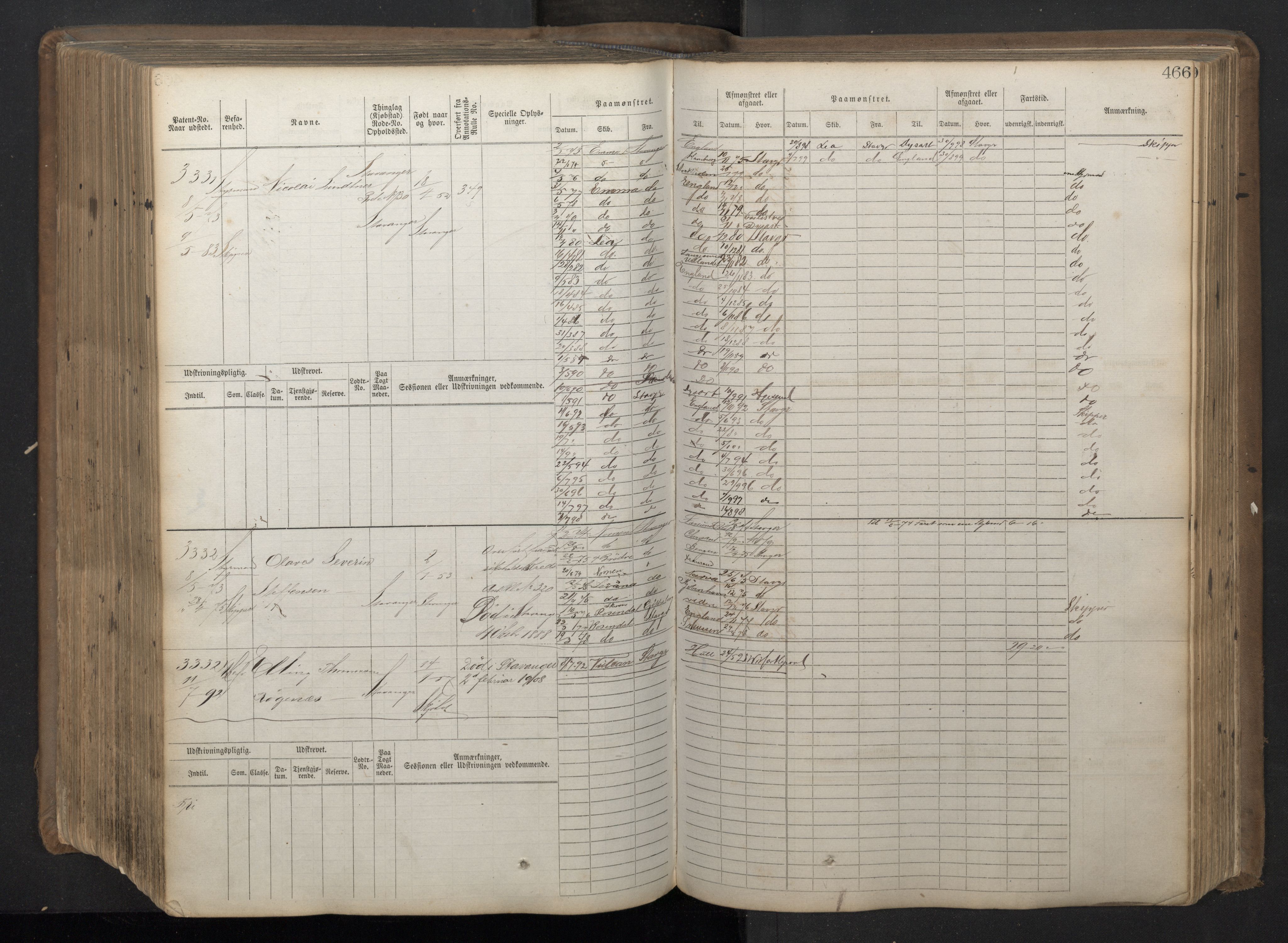 Stavanger sjømannskontor, AV/SAST-A-102006/F/Fb/Fbb/L0018: Sjøfartshovedrulle patnentnr. 2402-3602 (dublett), 1869, p. 470