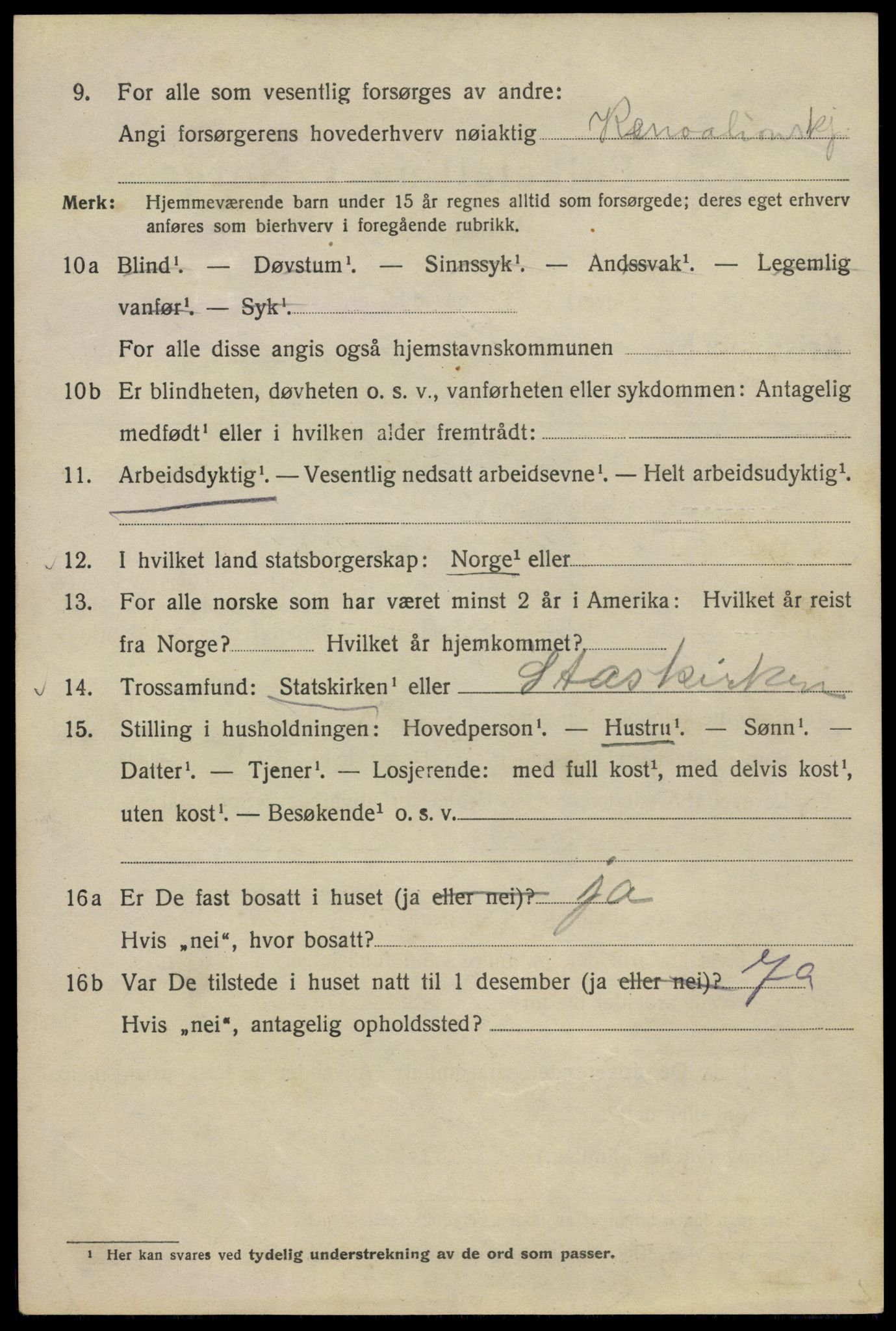 SAO, 1920 census for Kristiania, 1920, p. 486176