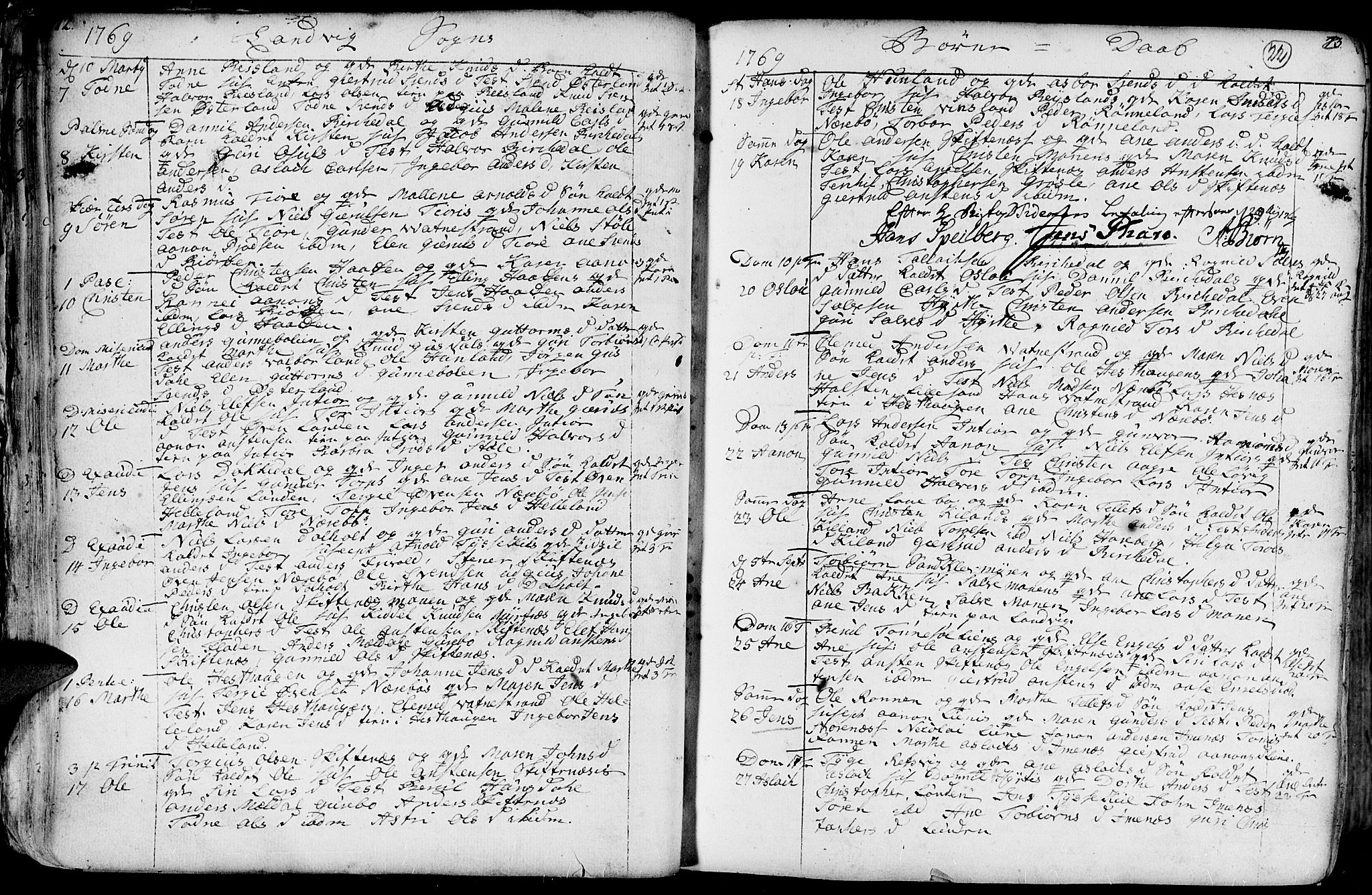 Hommedal sokneprestkontor, AV/SAK-1111-0023/F/Fa/Fab/L0002: Parish register (official) no. A 2 /1, 1741-1848, p. 22