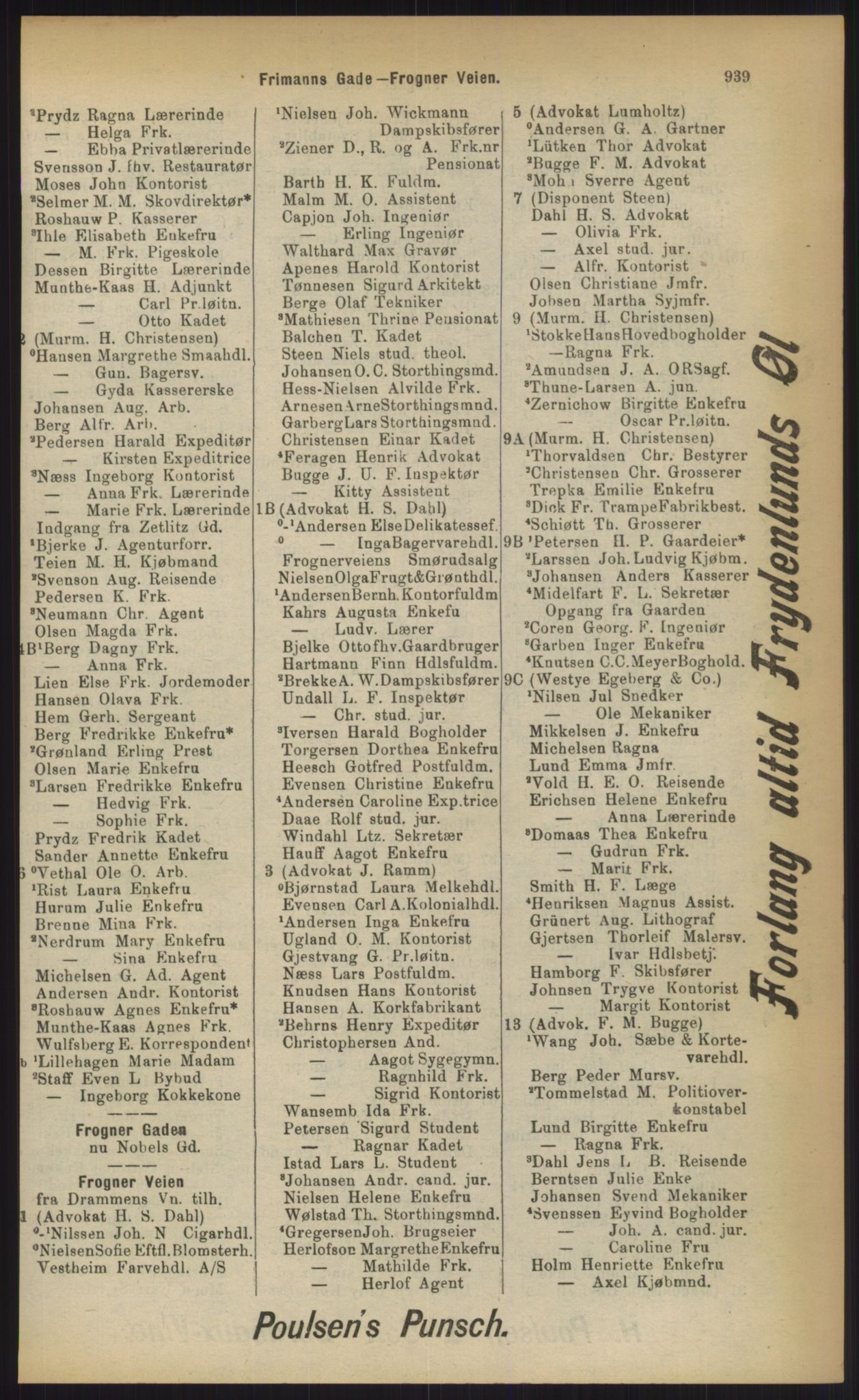 Kristiania/Oslo adressebok, PUBL/-, 1903, p. 939