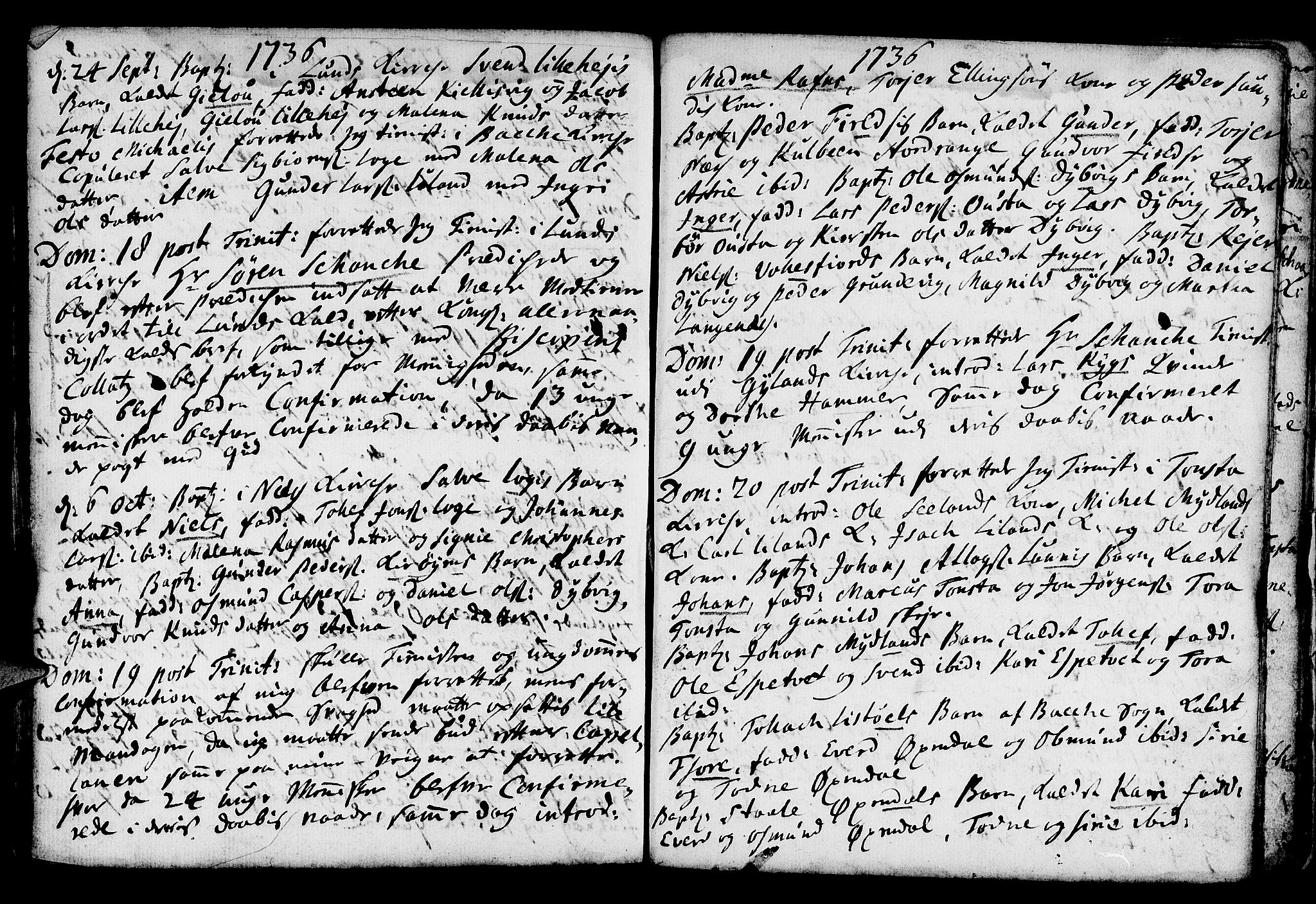 Lund sokneprestkontor, AV/SAST-A-101809/S06/L0001: Parish register (official) no. A 1, 1724-1737