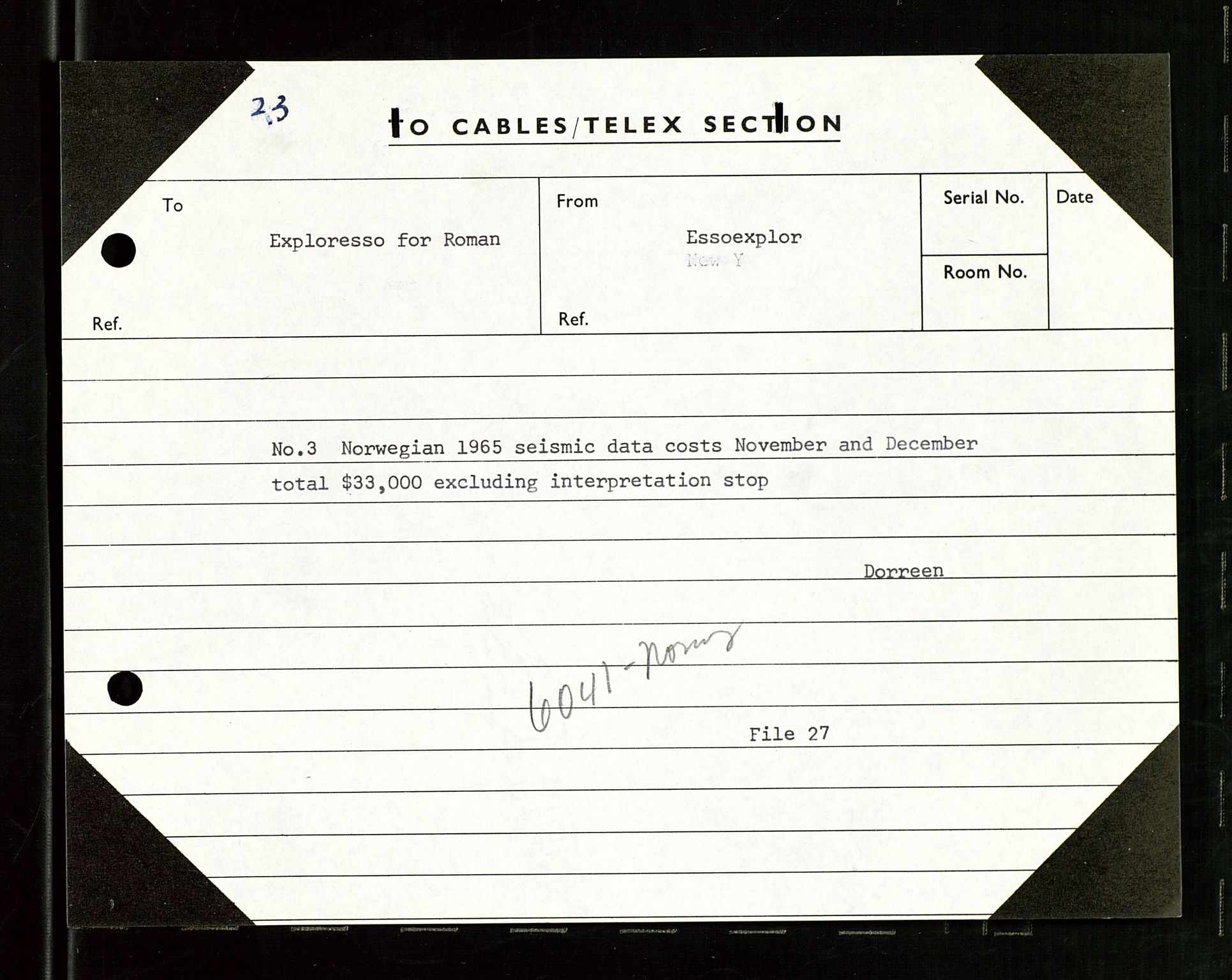 Pa 1512 - Esso Exploration and Production Norway Inc., AV/SAST-A-101917/E/Ea/L0025: Sak og korrespondanse, 1966-1974, p. 269