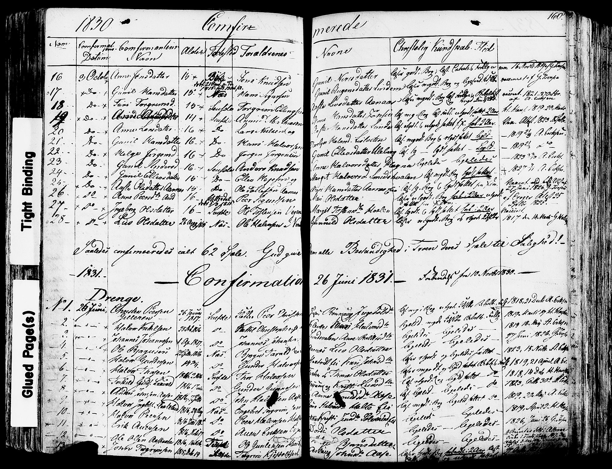 Sauherad kirkebøker, SAKO/A-298/F/Fa/L0006: Parish register (official) no. I 6, 1827-1850, p. 160