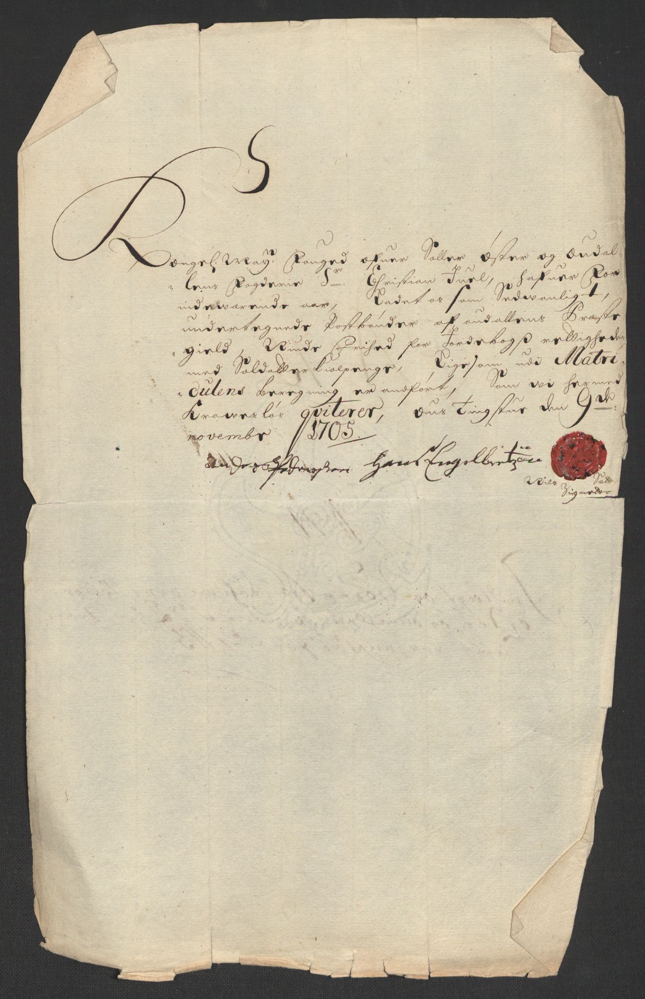 Rentekammeret inntil 1814, Reviderte regnskaper, Fogderegnskap, RA/EA-4092/R13/L0843: Fogderegnskap Solør, Odal og Østerdal, 1705-1706, p. 261