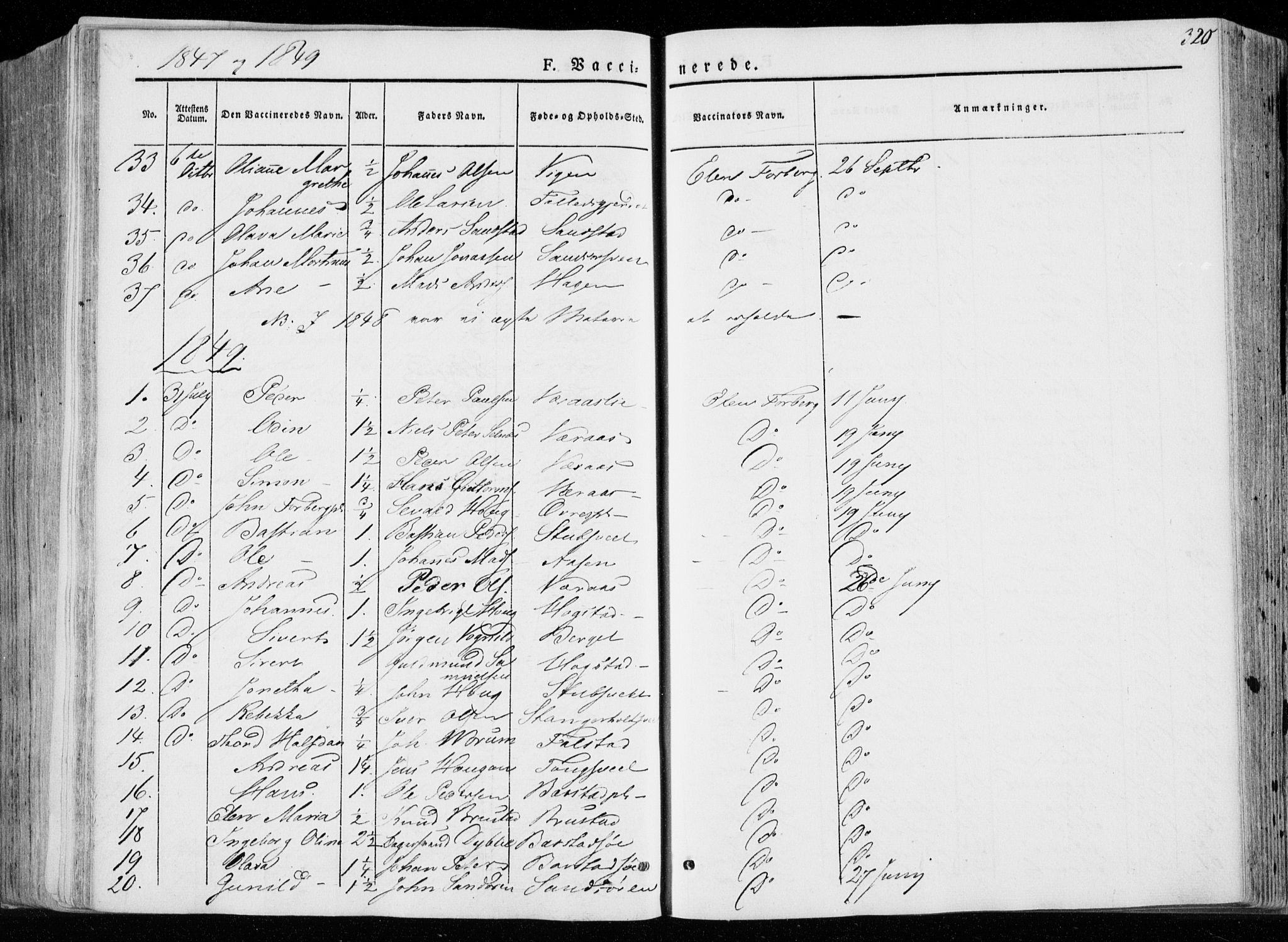 Ministerialprotokoller, klokkerbøker og fødselsregistre - Nord-Trøndelag, SAT/A-1458/722/L0218: Parish register (official) no. 722A05, 1843-1868, p. 320