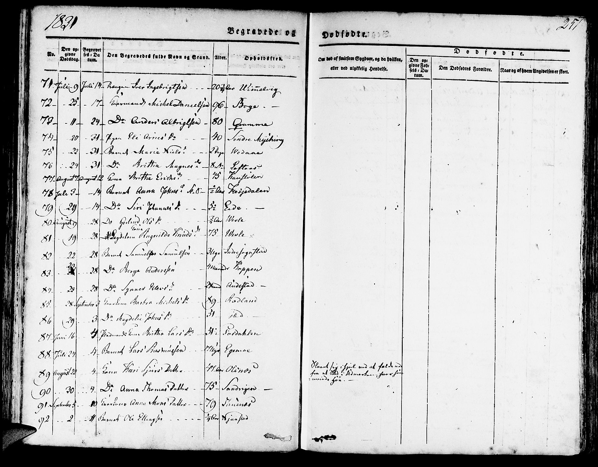 Haus sokneprestembete, AV/SAB-A-75601/H/Haa: Parish register (official) no. A 14, 1827-1838, p. 251