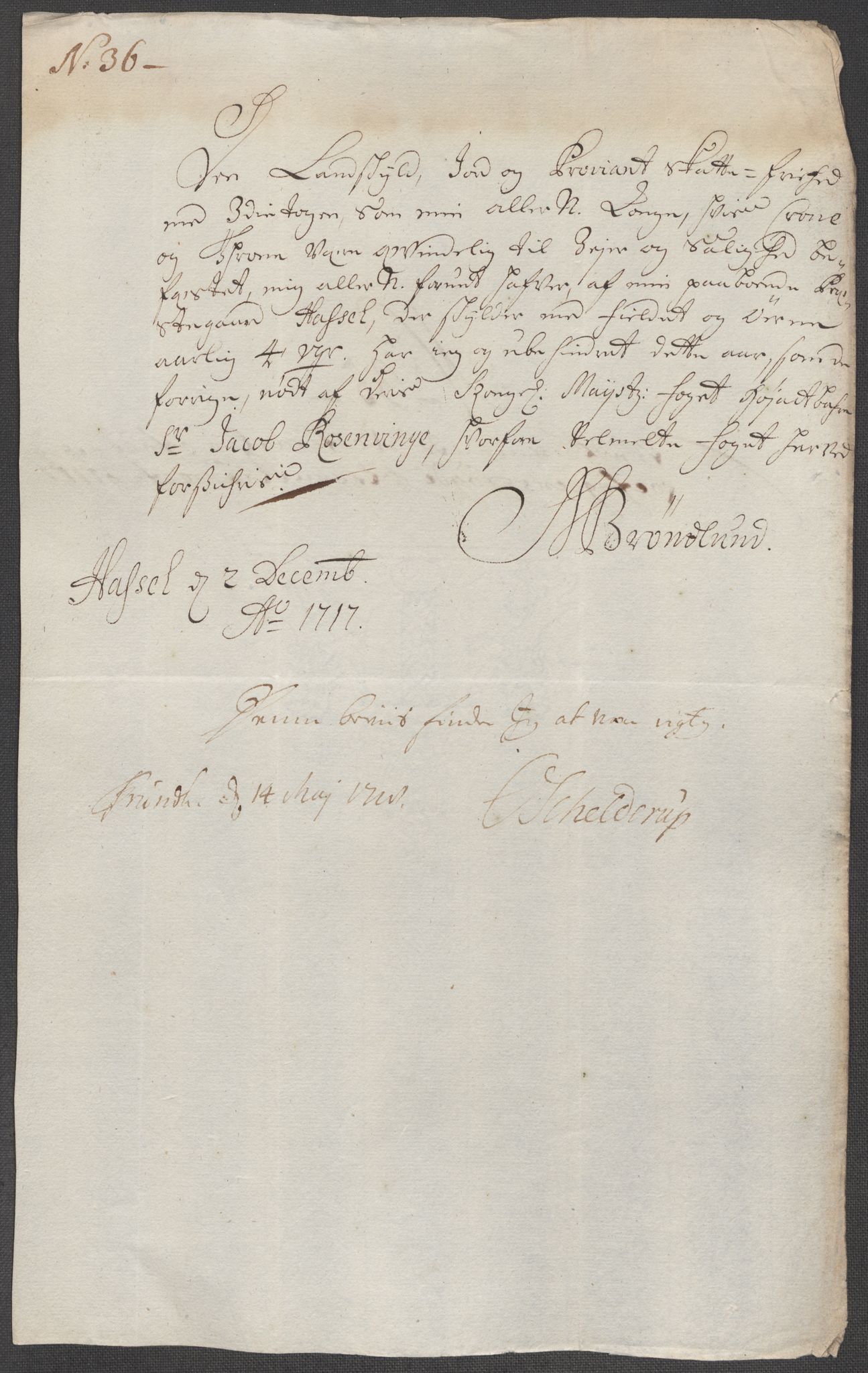 Rentekammeret inntil 1814, Reviderte regnskaper, Fogderegnskap, AV/RA-EA-4092/R67/L4683: Fogderegnskap Vesterålen, Andenes og Lofoten, 1717, p. 231