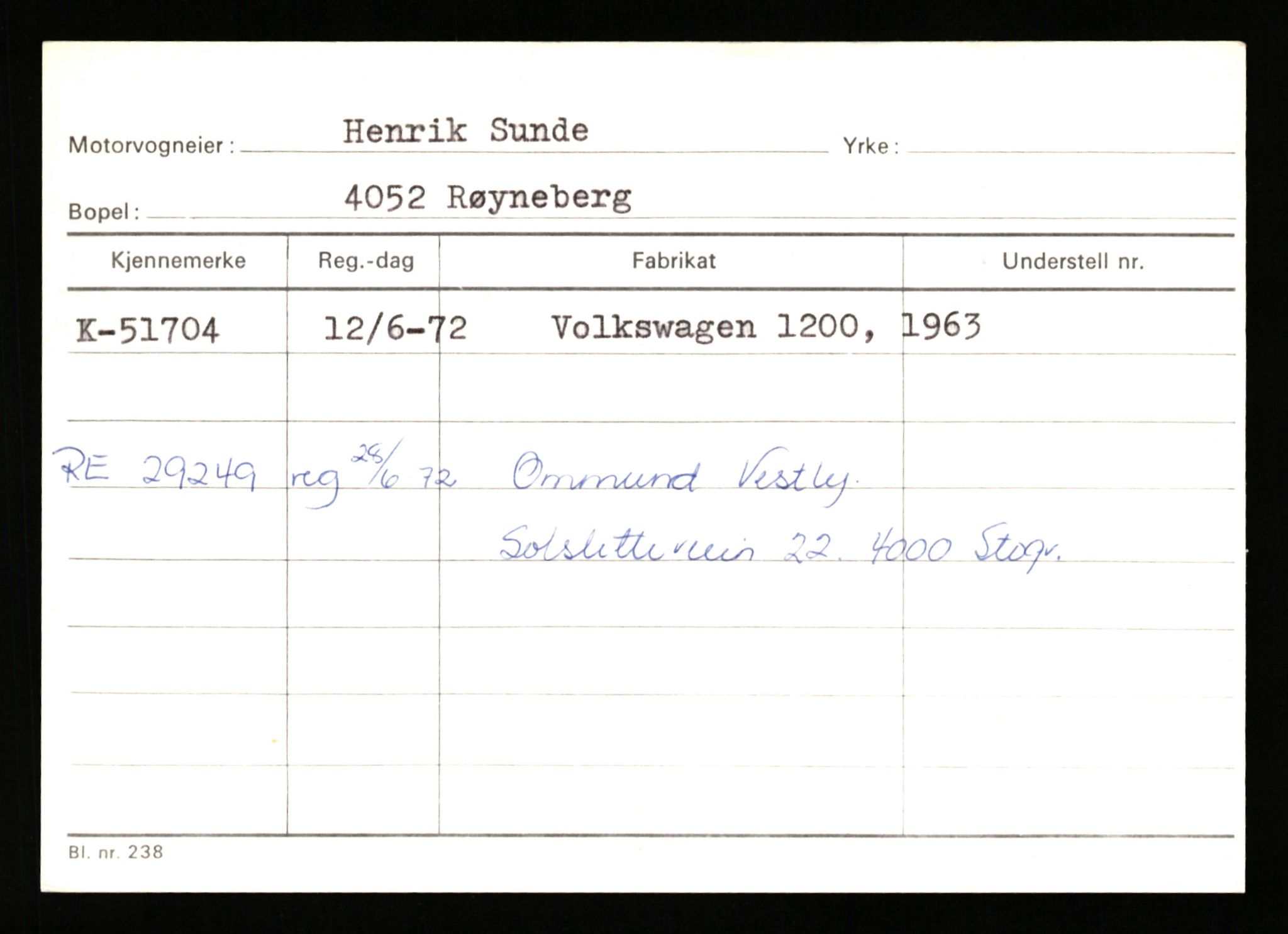 Stavanger trafikkstasjon, AV/SAST-A-101942/0/G/L0007: Registreringsnummer: 49019 - 67460, 1930-1971, p. 707