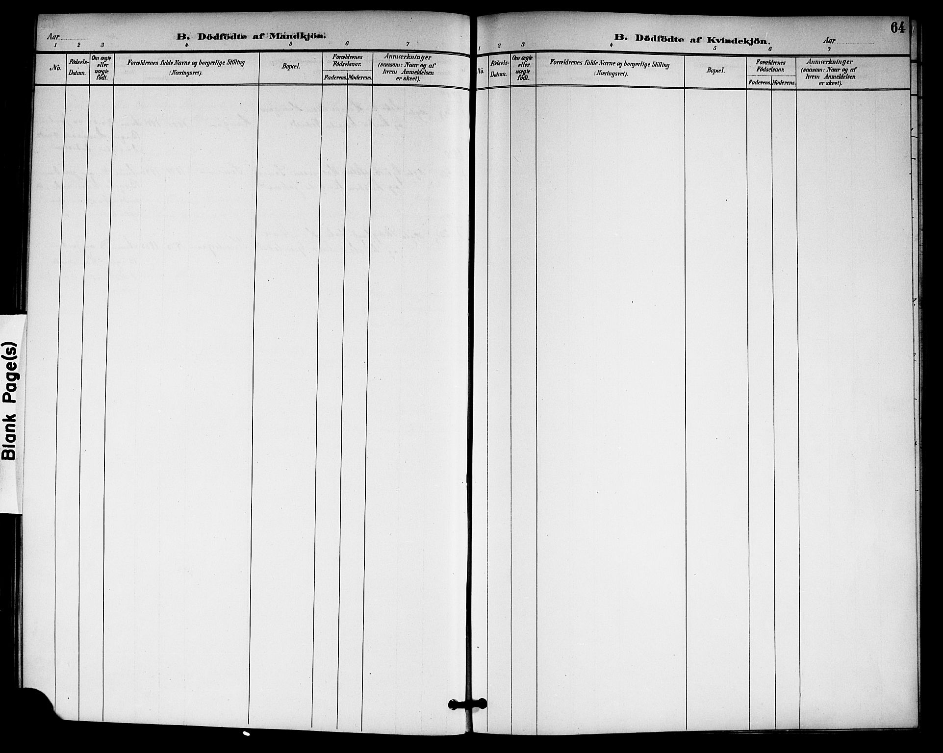 Gransherad kirkebøker, SAKO/A-267/G/Gb/L0003: Parish register (copy) no. II 3, 1887-1921, p. 64