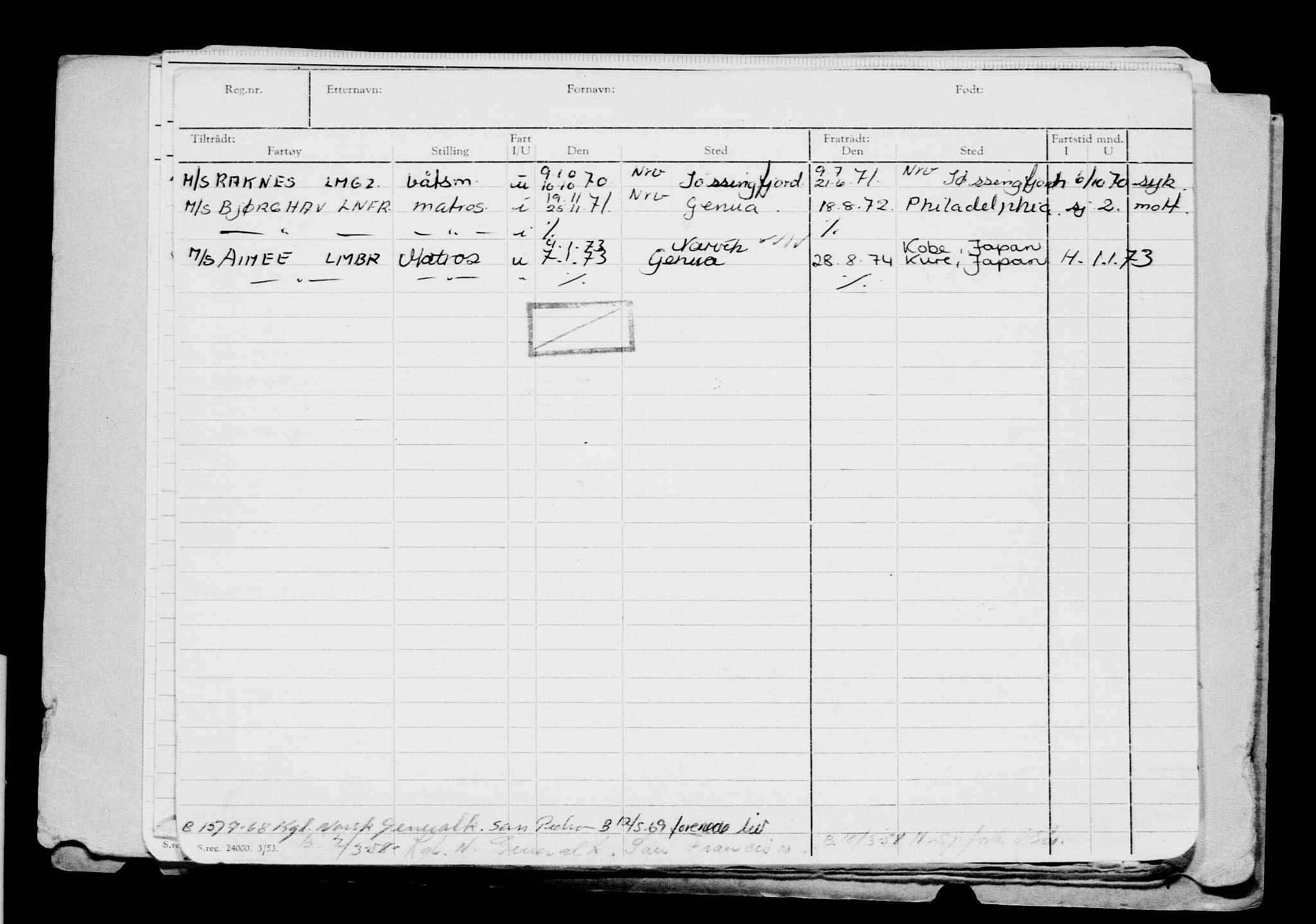 Direktoratet for sjømenn, RA/S-3545/G/Gb/L0119: Hovedkort, 1914, p. 568