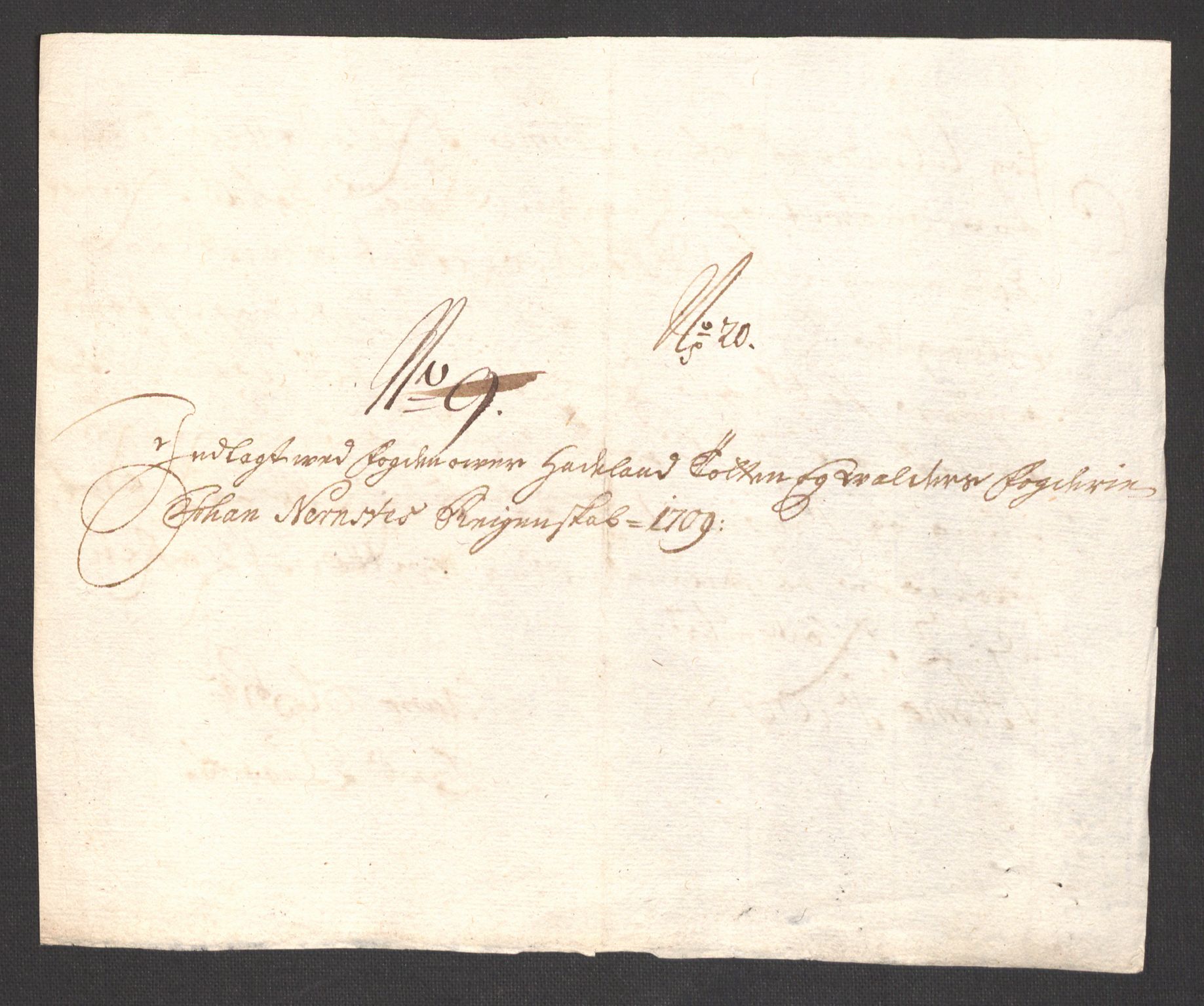 Rentekammeret inntil 1814, Reviderte regnskaper, Fogderegnskap, AV/RA-EA-4092/R18/L1306: Fogderegnskap Hadeland, Toten og Valdres, 1709, p. 325