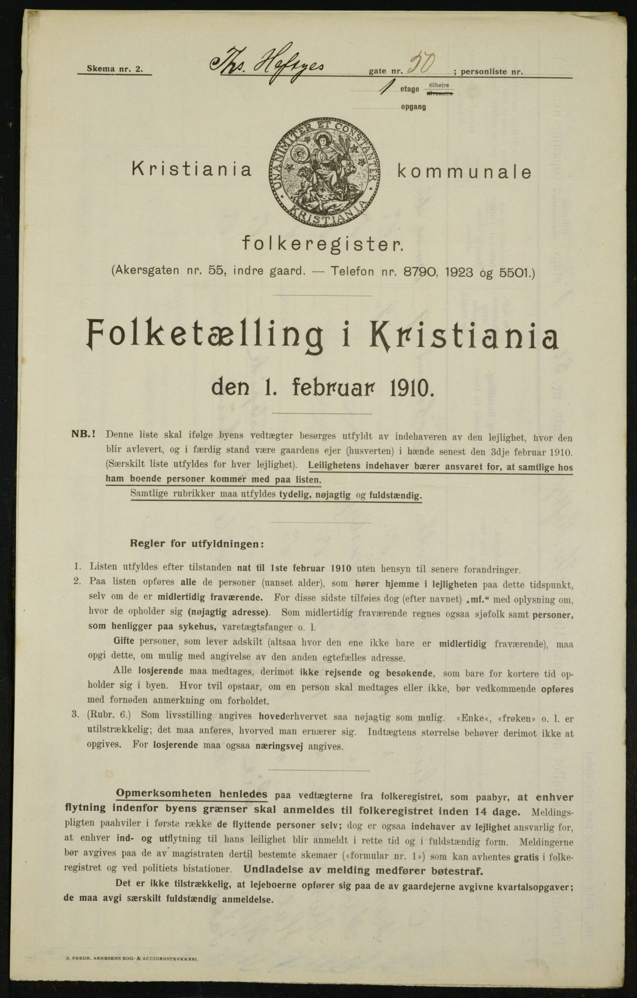 OBA, Municipal Census 1910 for Kristiania, 1910, p. 103645