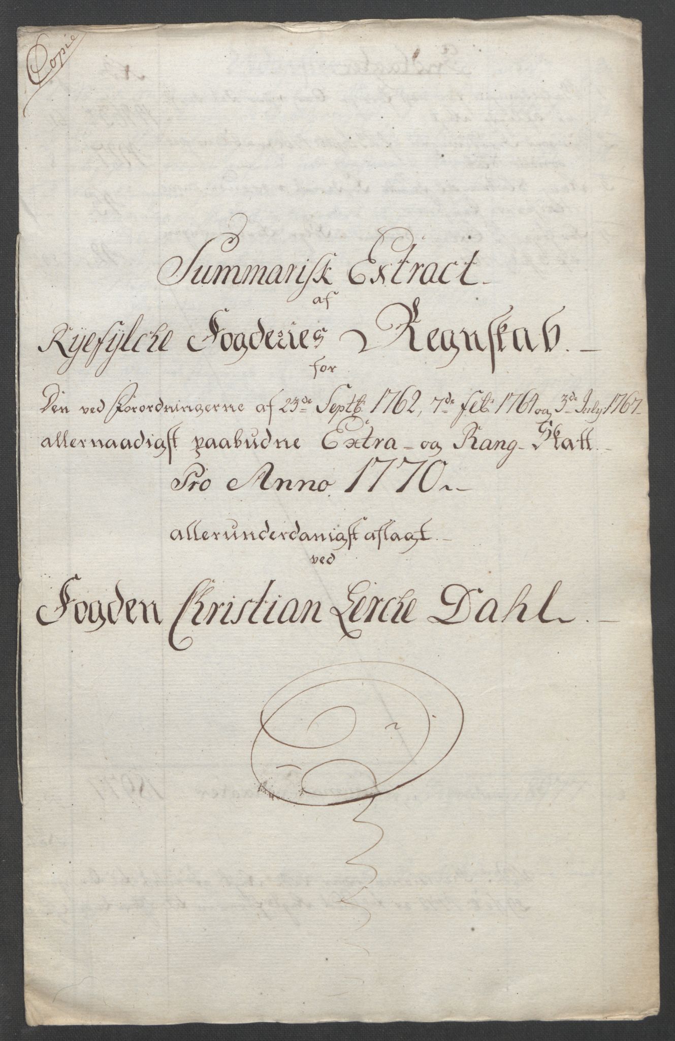 Rentekammeret inntil 1814, Reviderte regnskaper, Fogderegnskap, AV/RA-EA-4092/R47/L2972: Ekstraskatten Ryfylke, 1762-1780, p. 205