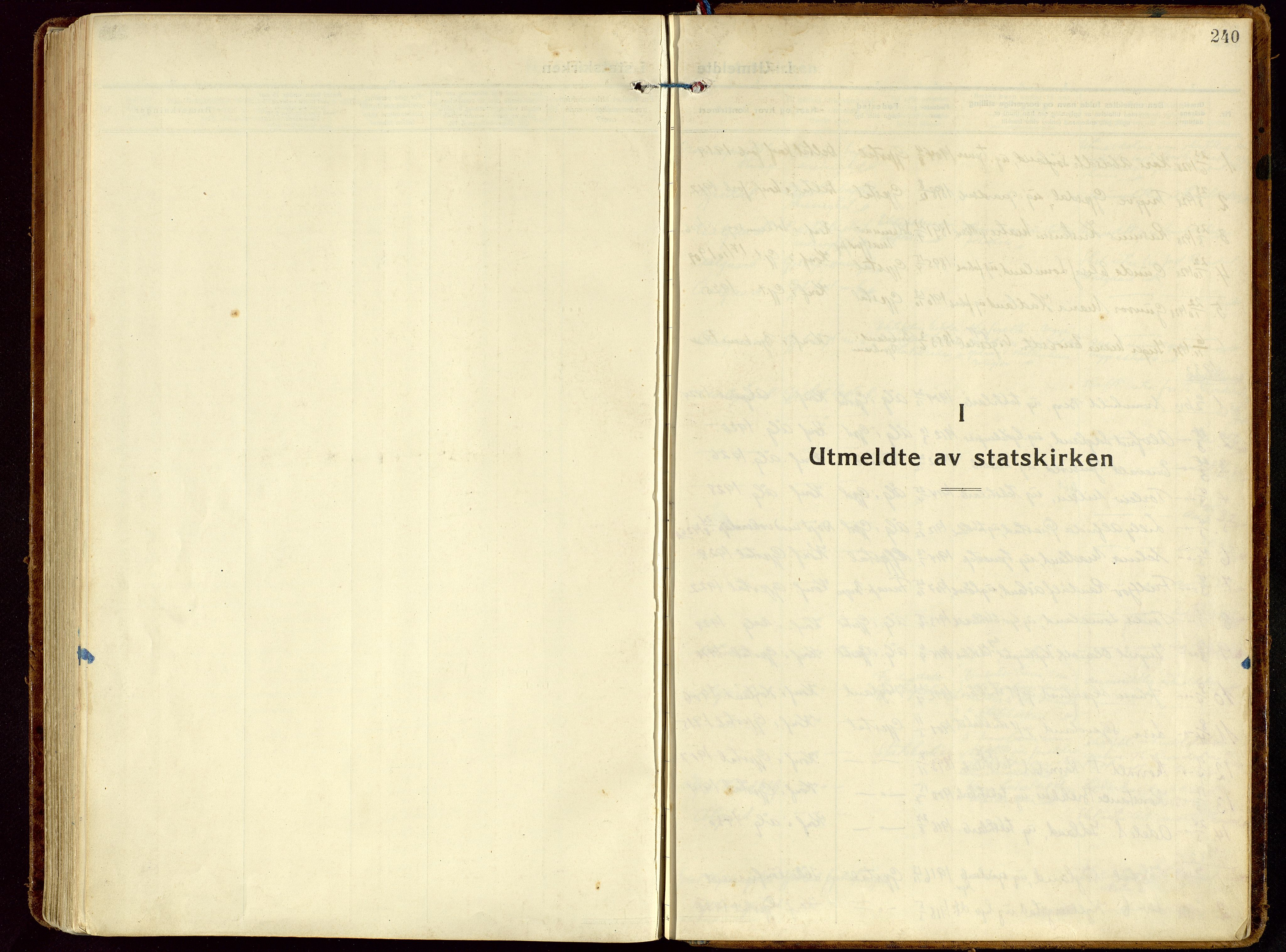 Gjesdal sokneprestkontor, AV/SAST-A-101796/003/O/L0001: Parish register (official) no. A 1, 1925-1949, p. 240