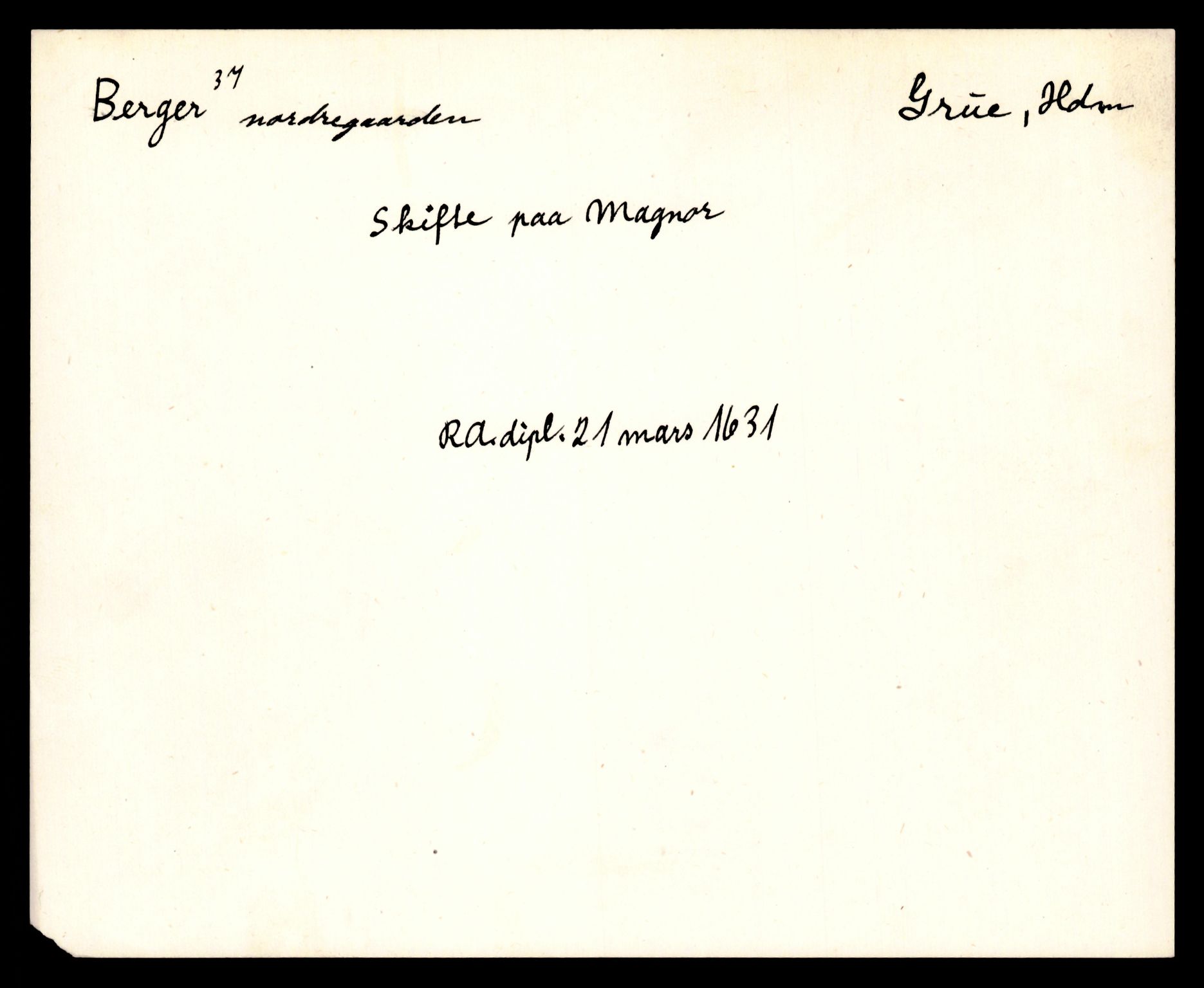 Riksarkivets diplomsamling, AV/RA-EA-5965/F35/F35e/L0008: Registreringssedler Hedmark 2, 1400-1700, p. 37