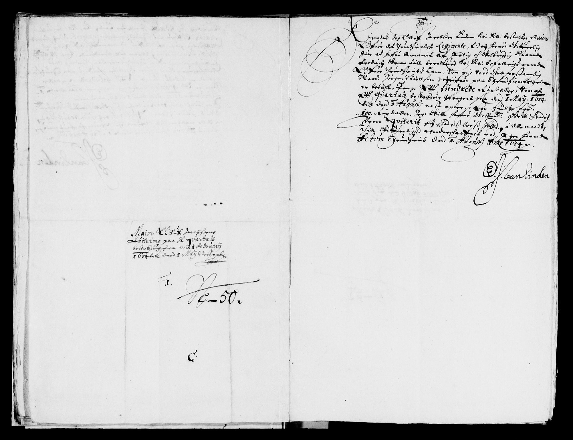 Rentekammeret inntil 1814, Reviderte regnskaper, Lensregnskaper, AV/RA-EA-5023/R/Rb/Rbw/L0119: Trondheim len, 1654-1656