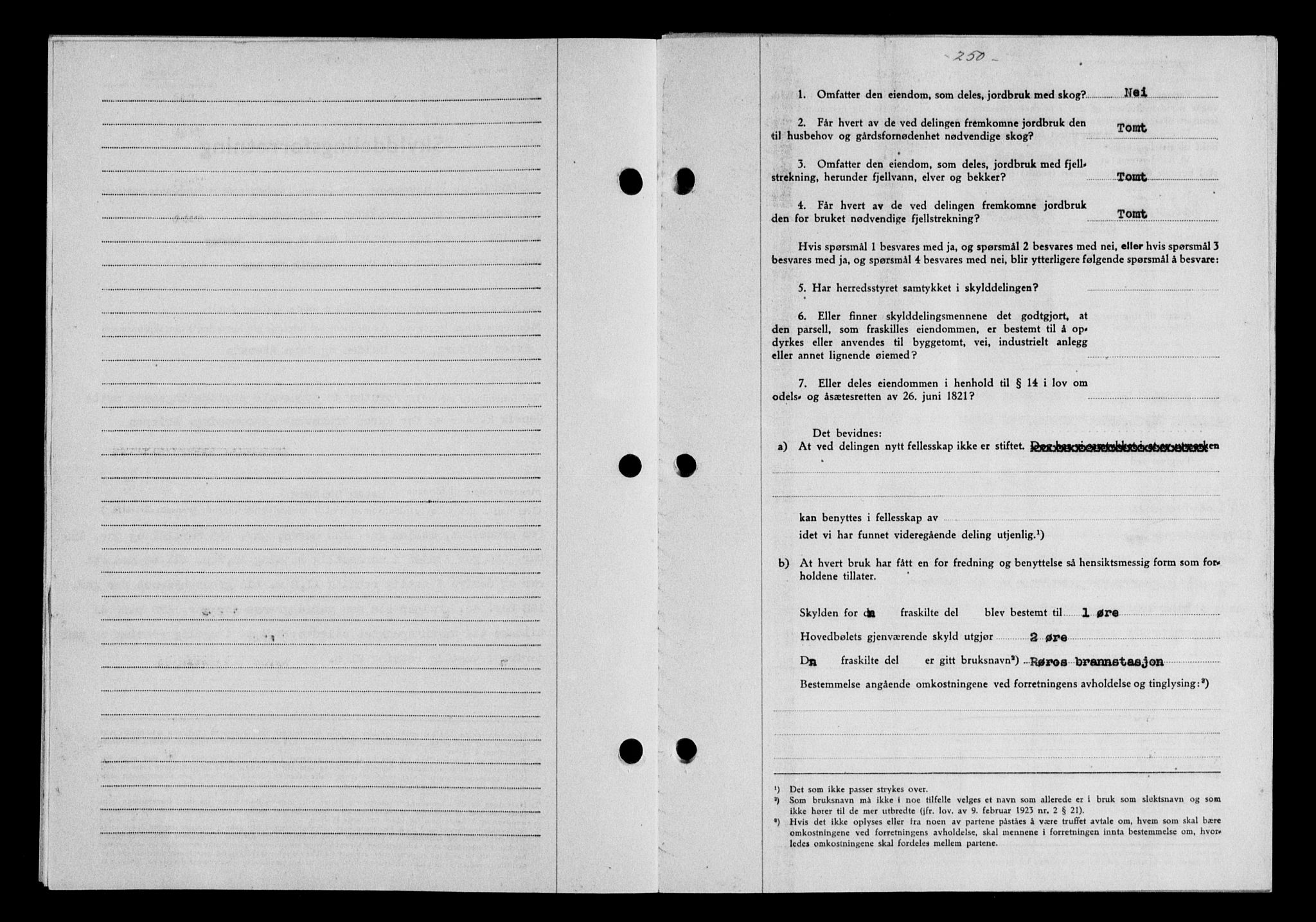 Gauldal sorenskriveri, SAT/A-0014/1/2/2C/L0058: Mortgage book no. 63, 1944-1945, Diary no: : 1001/1944